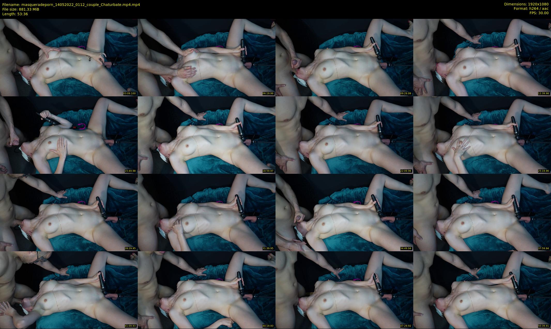 masqueradeporn — 54 minute Chaturbate couple cam show recording, 1080p, May 14, 2022