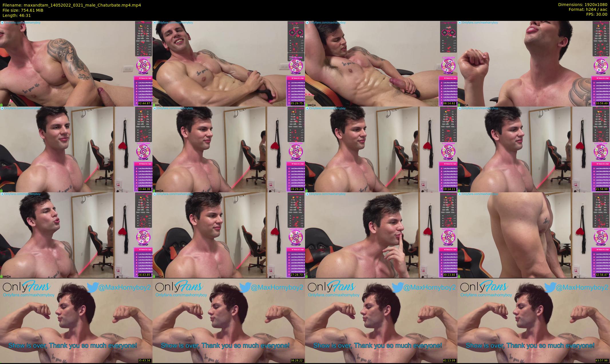 maxandtam — 47 minute Chaturbate couple cam show recording, 1080p, May 14, 2022