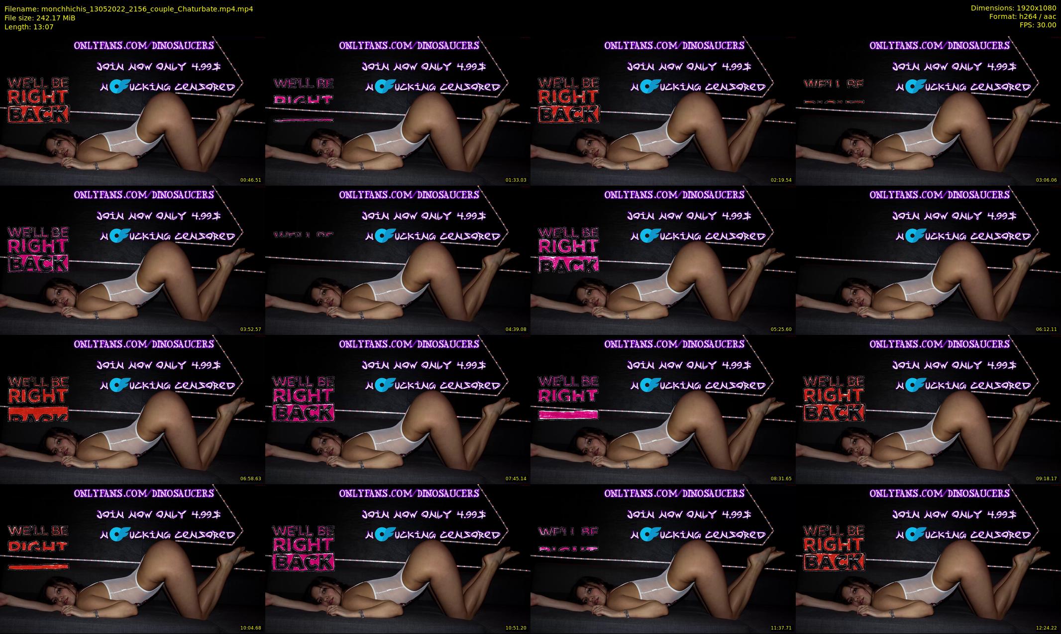 monchhichis — 14 minute Chaturbate couple cam show recording, 1080p, May 13, 2022