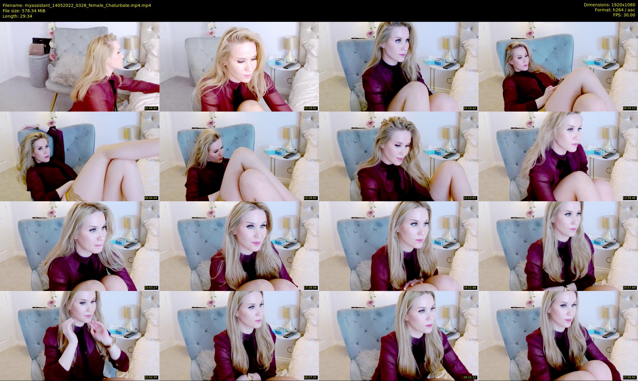 myassistant — 30 minute Chaturbate female cam show recording, 1080p, May 14, 2022