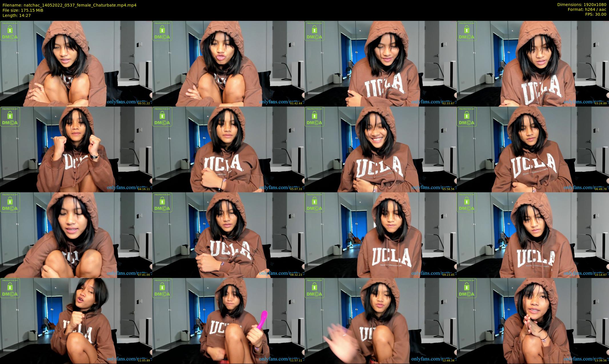 natchac — 15 minute Chaturbate female cam show recording, 1080p, May 14, 2022