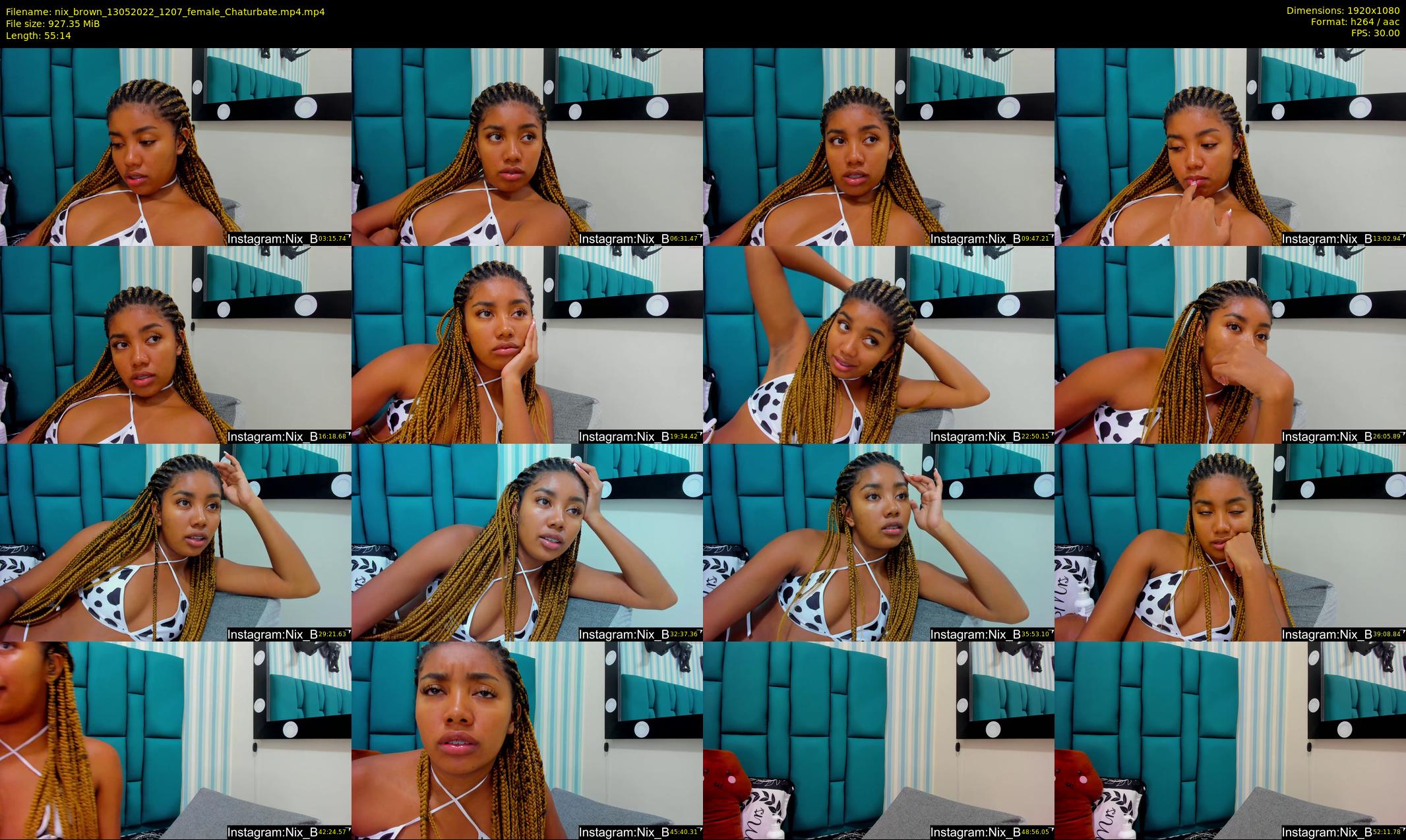 nix_brown — 56 minute Chaturbate female cam show recording, 1080p, May 13, 2022