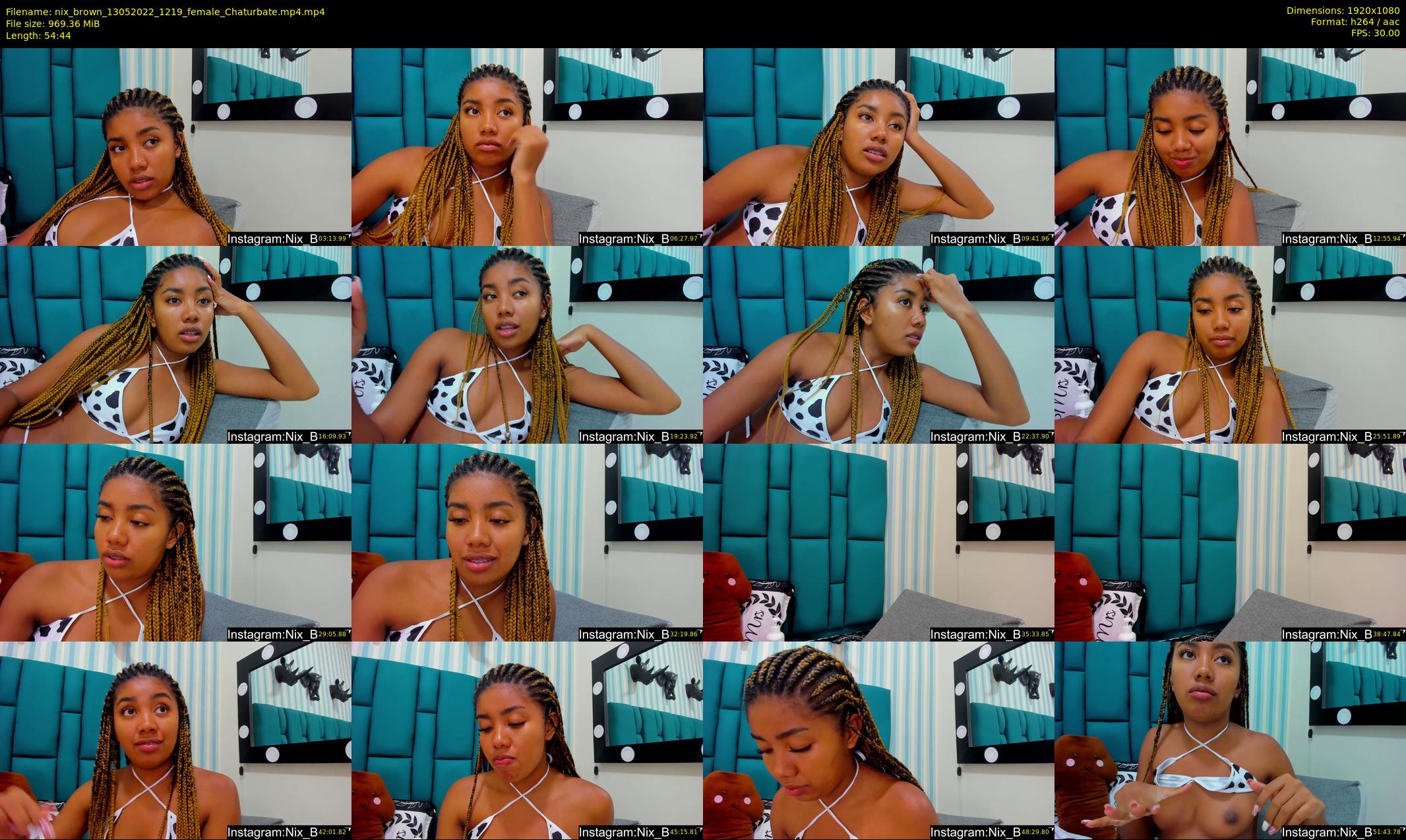 nix_brown — 55 minute Chaturbate female cam show recording, 1080p, May 13, 2022