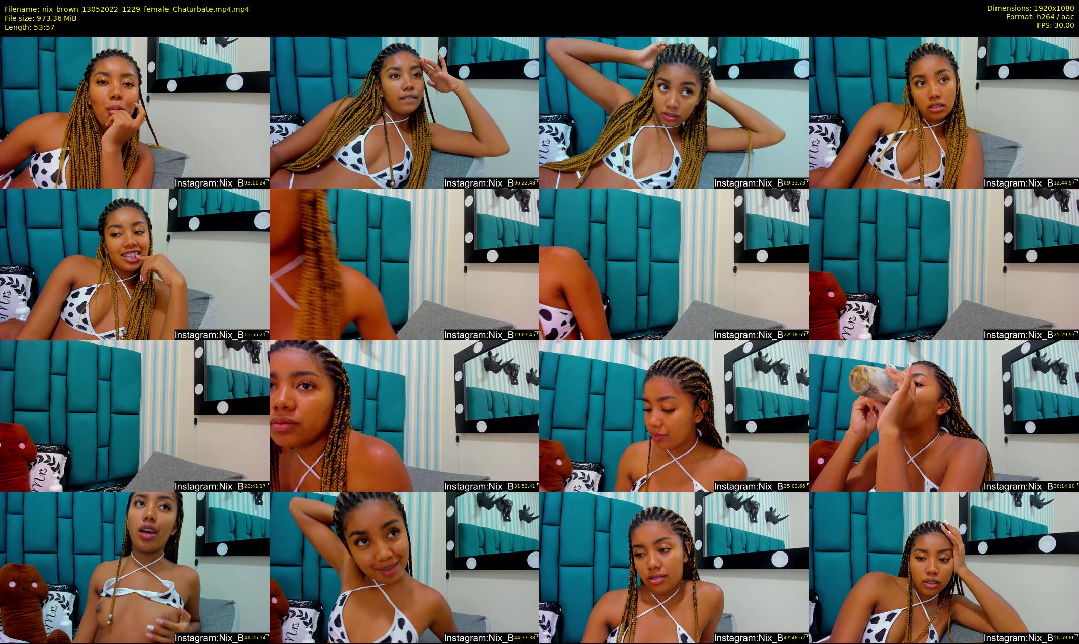 nix_brown — 54 minute Chaturbate female cam show recording, 1080p, May 13, 2022