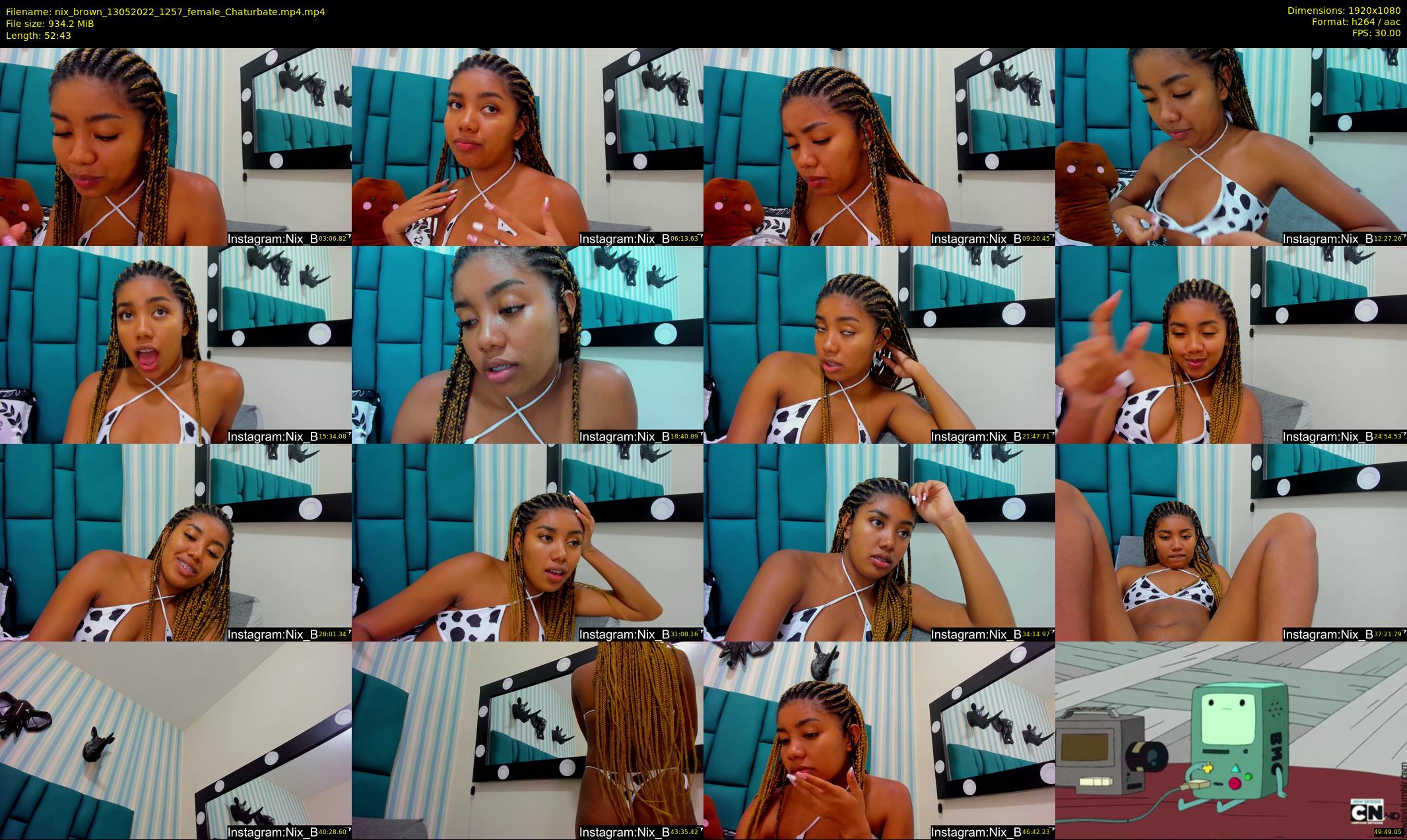nix_brown — 53 minute Chaturbate female cam show recording, 1080p, May 13, 2022