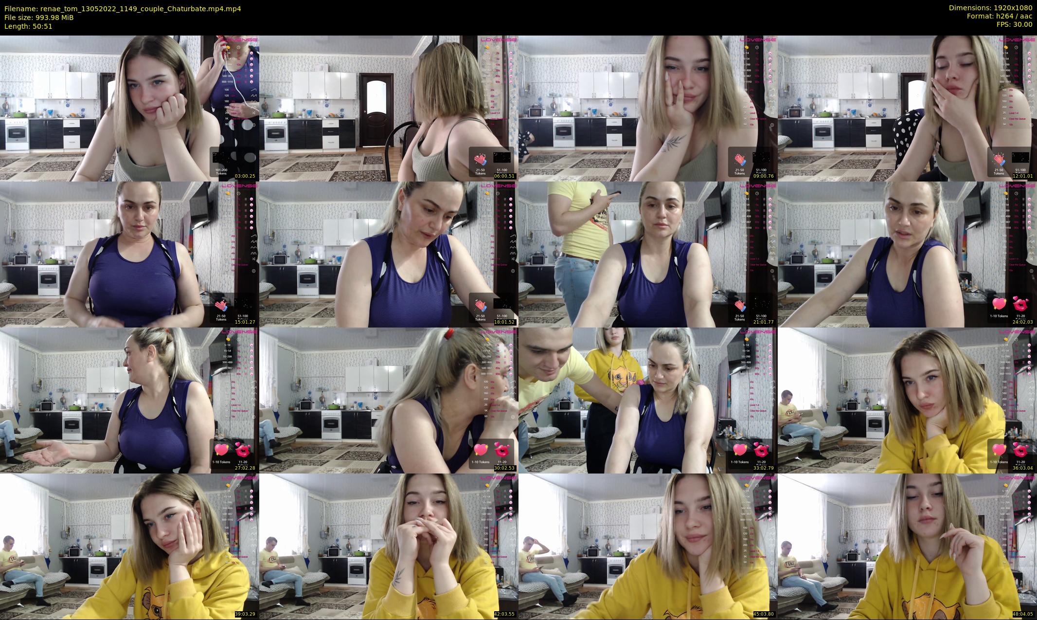 renae_tom — 51 minute Chaturbate couple cam show recording, 1080p, May 13, 2022