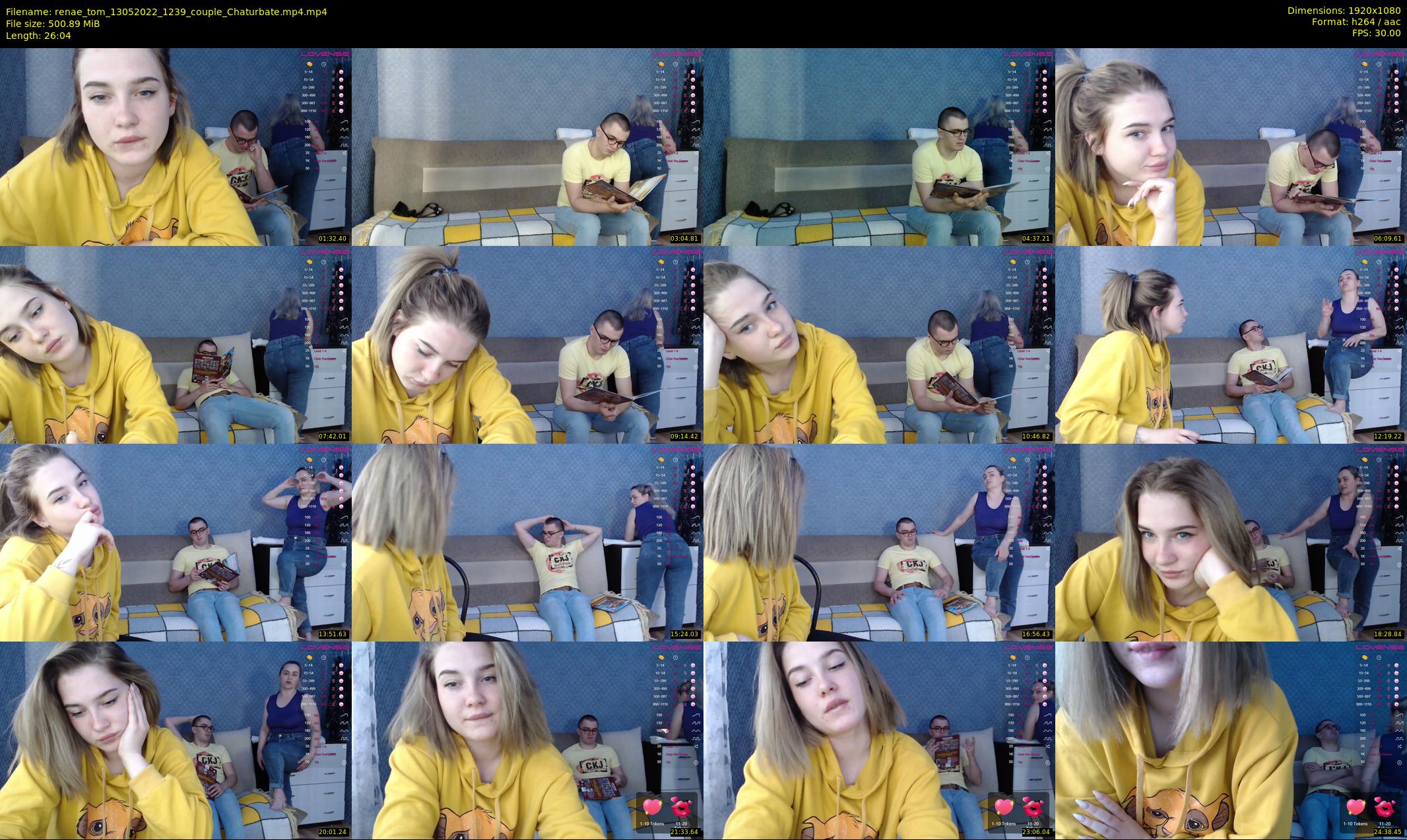 renae_tom — 27 minute Chaturbate couple cam show recording, 1080p, May 13, 2022