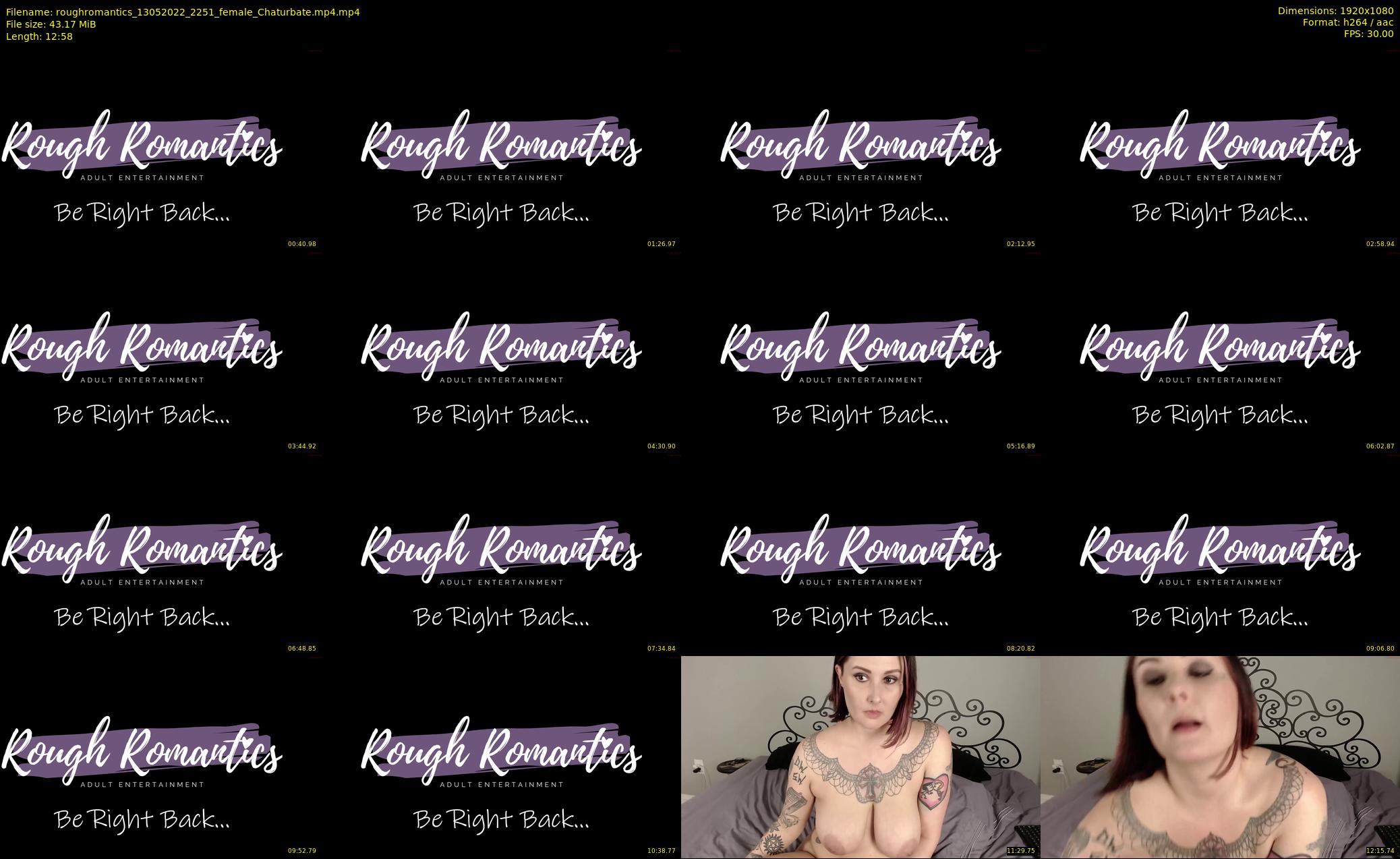 roughromantics — 13 minute Chaturbate couple cam show recording, 1080p, May 13, 2022