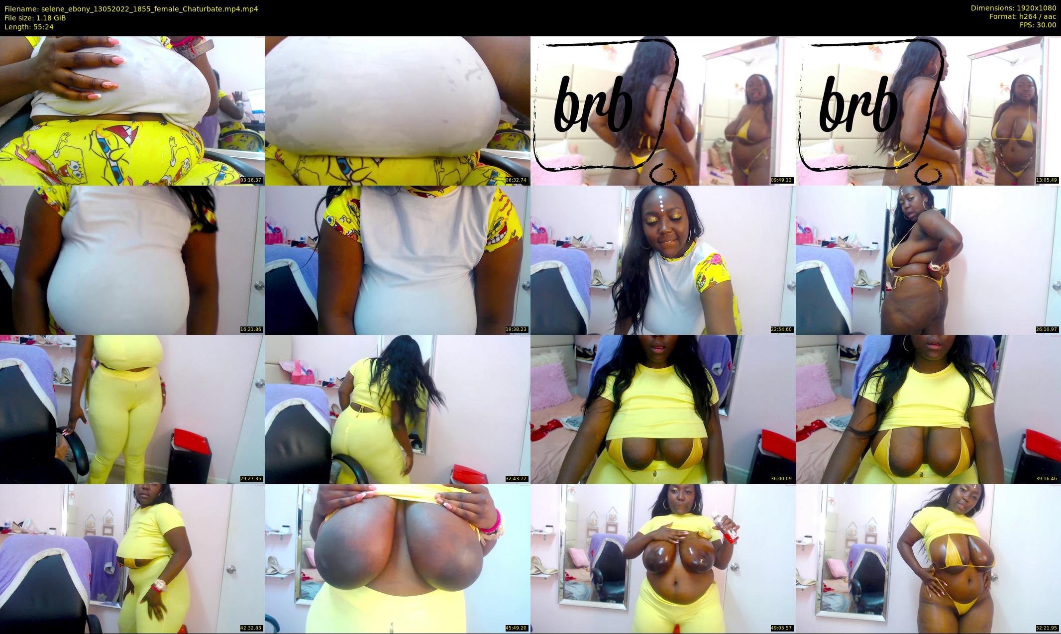 selene_ebony — 56 minute Chaturbate female cam show recording, 1080p, May 13, 2022