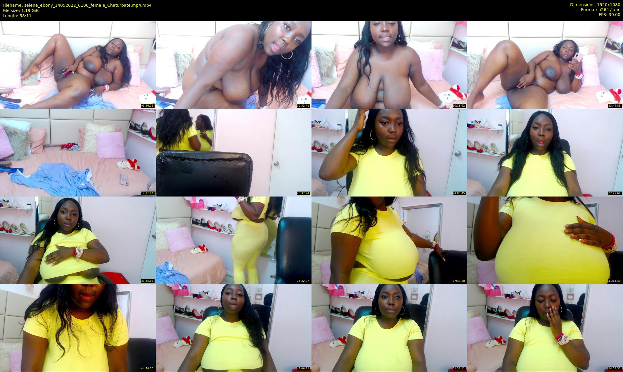 selene_ebony — 59 minute Chaturbate female cam show recording, 1080p, May 14, 2022