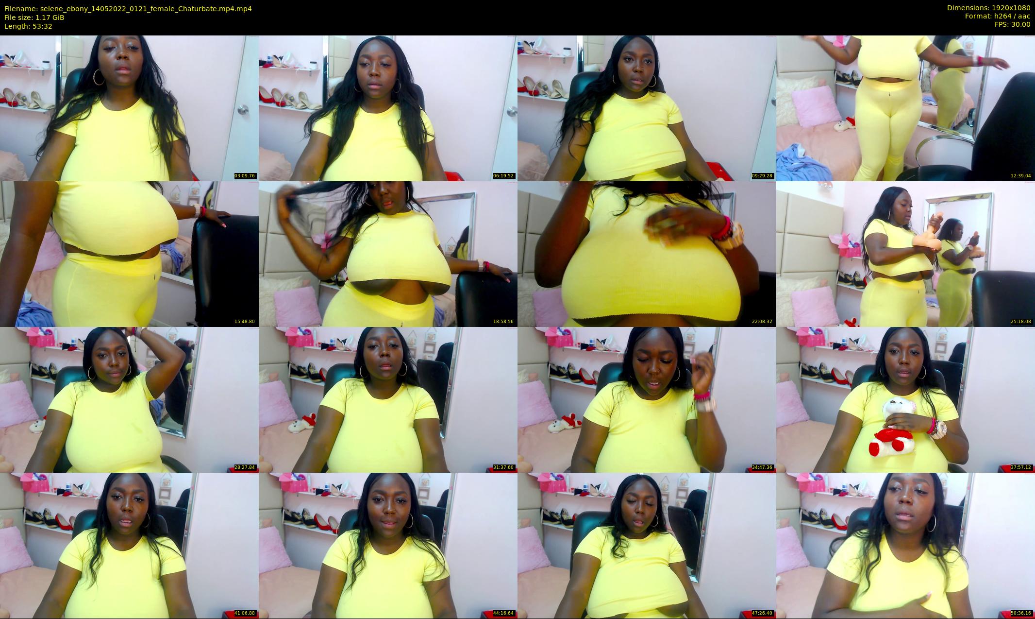 selene_ebony — 54 minute Chaturbate female cam show recording, 1080p, May 14, 2022