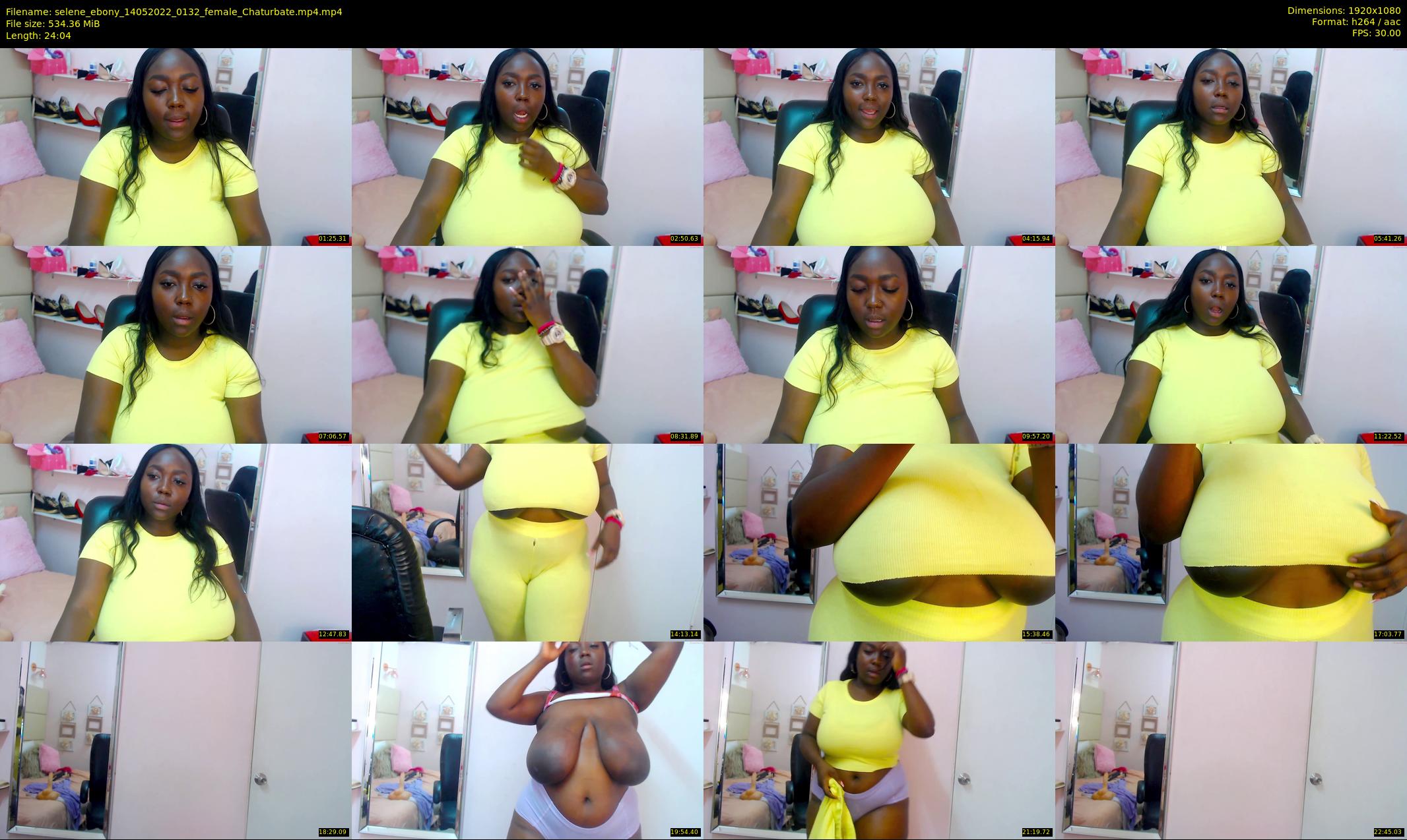 selene_ebony — 25 minute Chaturbate female cam show recording, 1080p, May 14, 2022