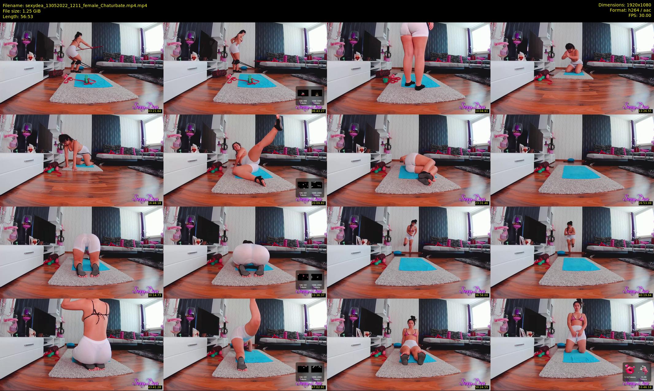 sexydea — 57 minute Chaturbate female cam show recording, 1080p, May 13, 2022