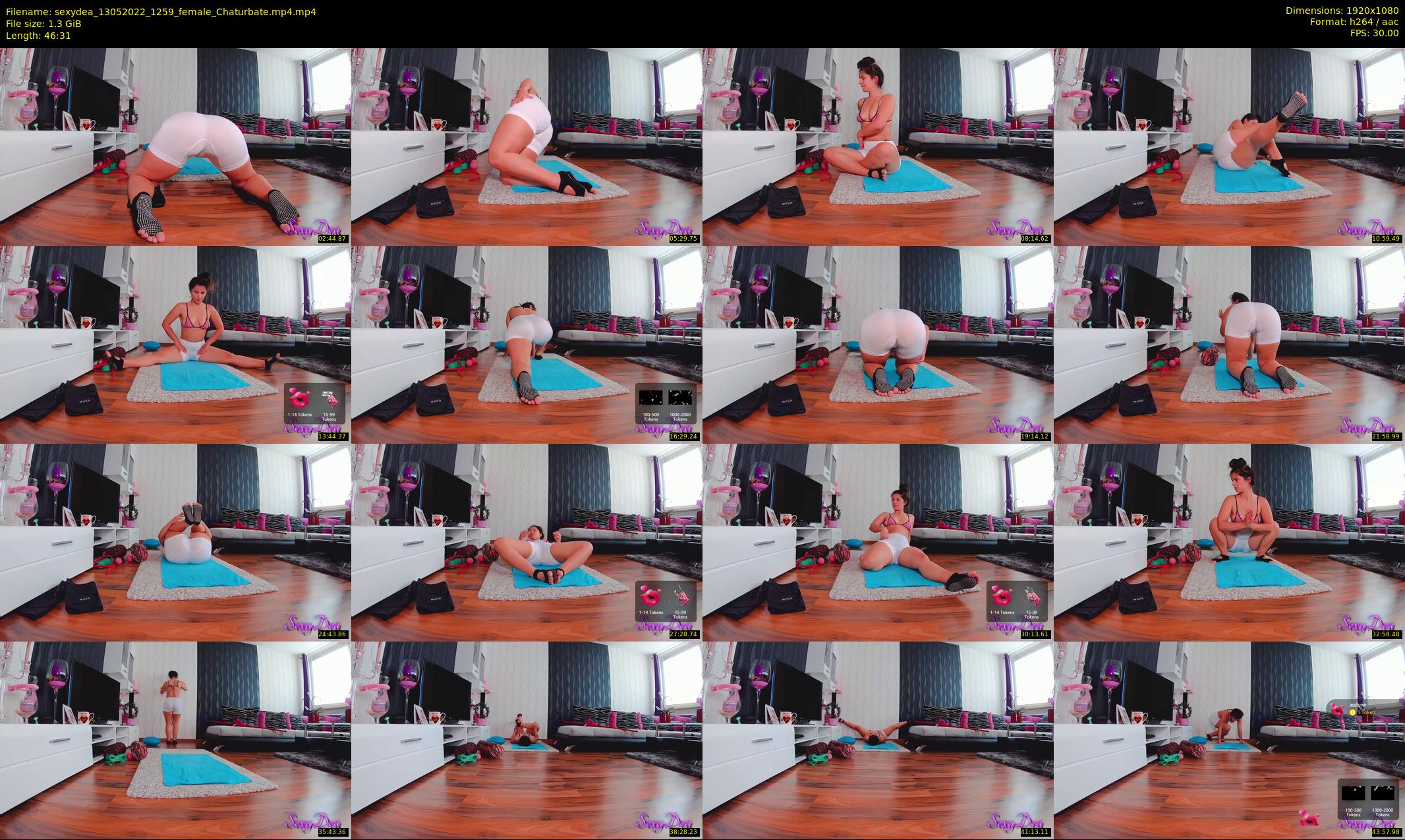 sexydea — 47 minute Chaturbate female cam show recording, 1080p, May 13, 2022