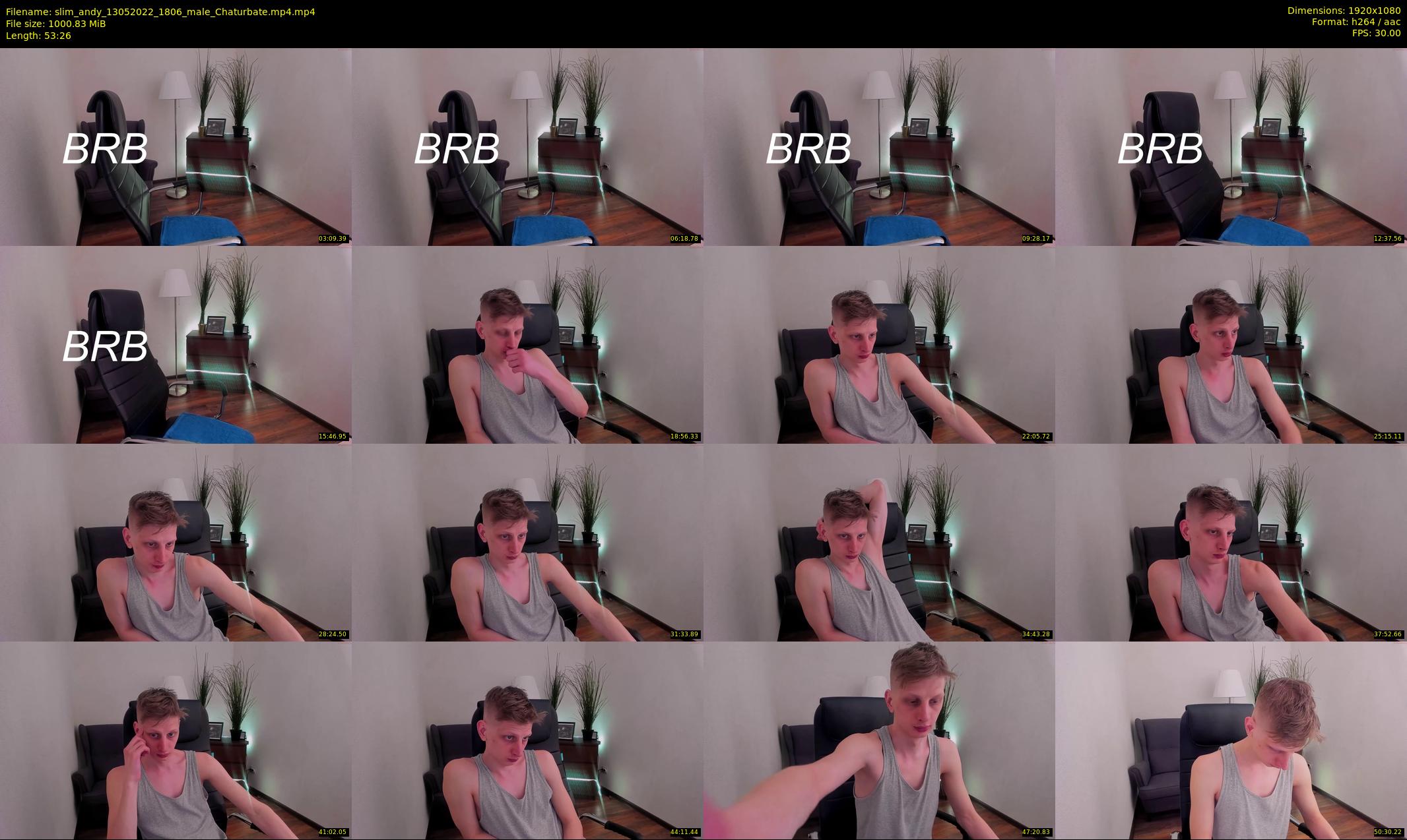 slim_andy — 54 minute Chaturbate male cam show recording, 1080p, May 13, 2022