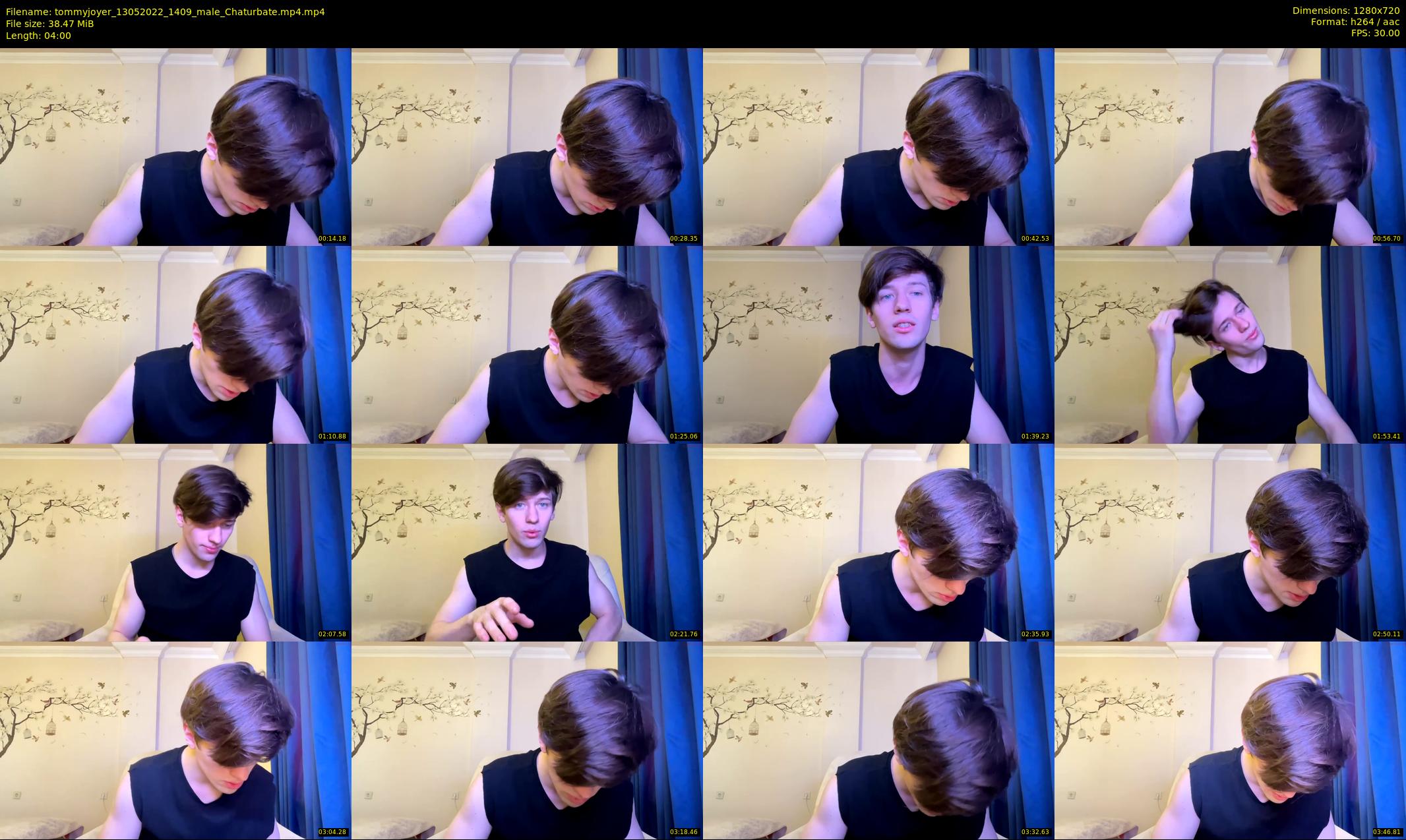 tommyjoyer — 4 minute Chaturbate male cam show recording, 720p, May 13, 2022