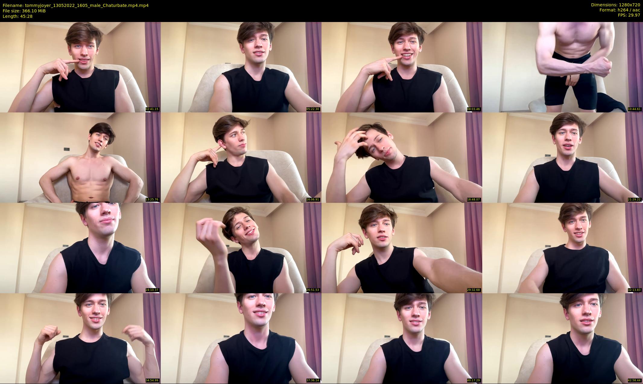 tommyjoyer — 46 minute Chaturbate male cam show recording, 720p, May 13, 2022