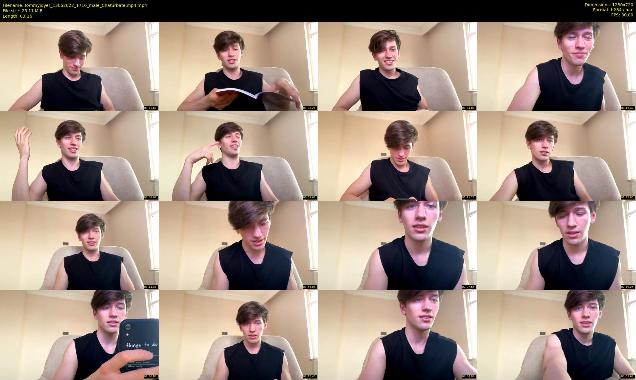tommyjoyer — 4 minute Chaturbate male cam show recording, 720p, May 13, 2022