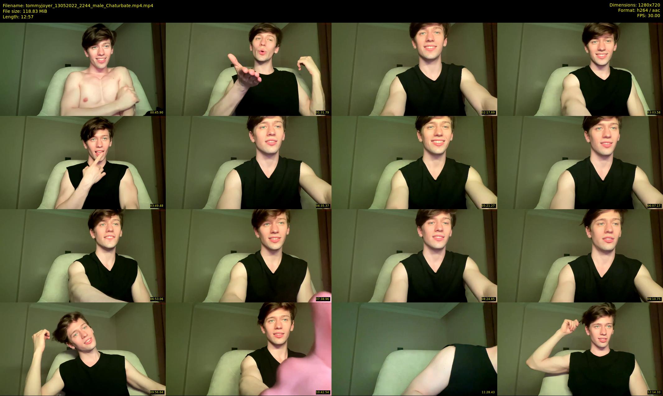 tommyjoyer — 13 minute Chaturbate male cam show recording, 720p, May 13, 2022