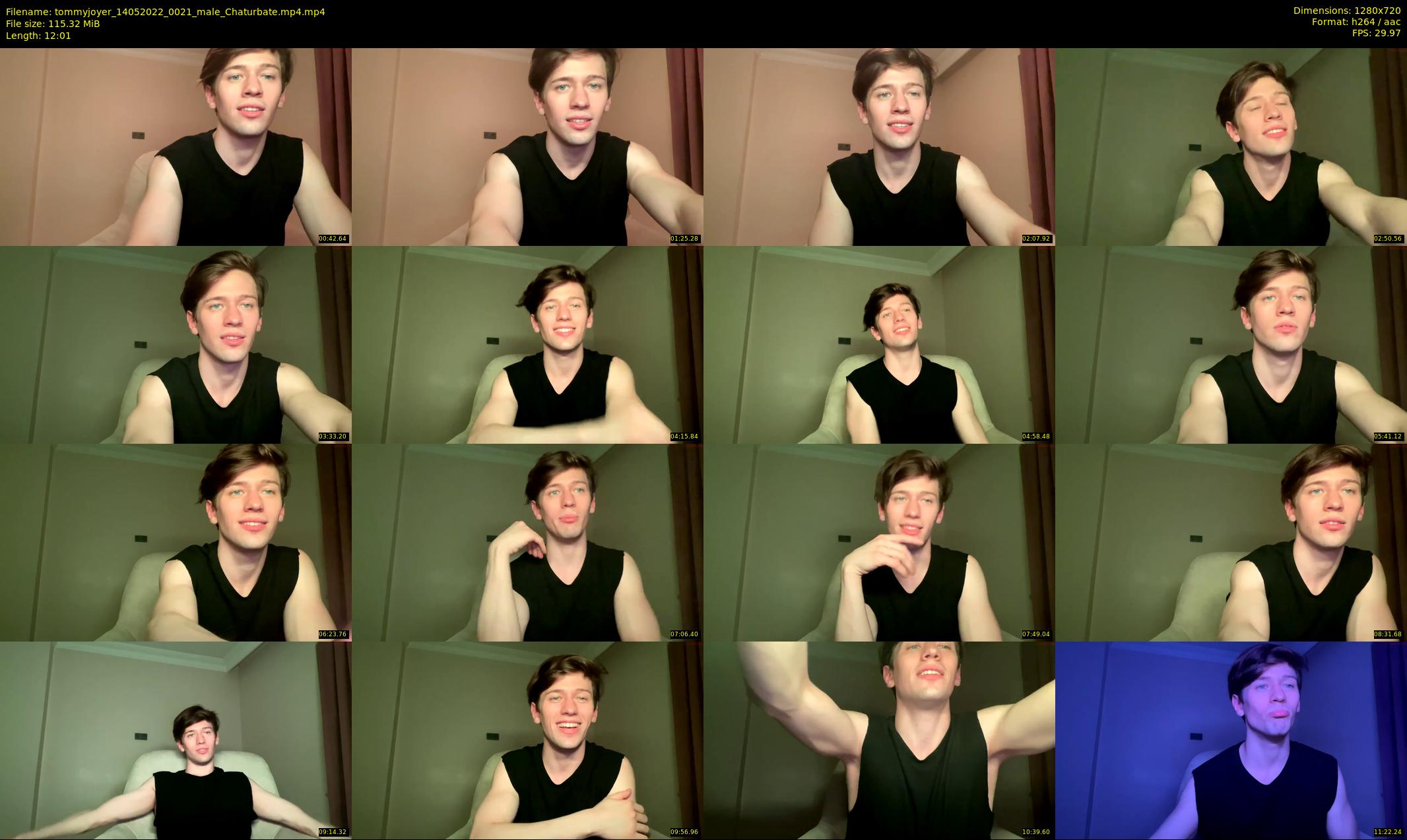 tommyjoyer — 13 minute Chaturbate male cam show recording, 720p, May 14, 2022
