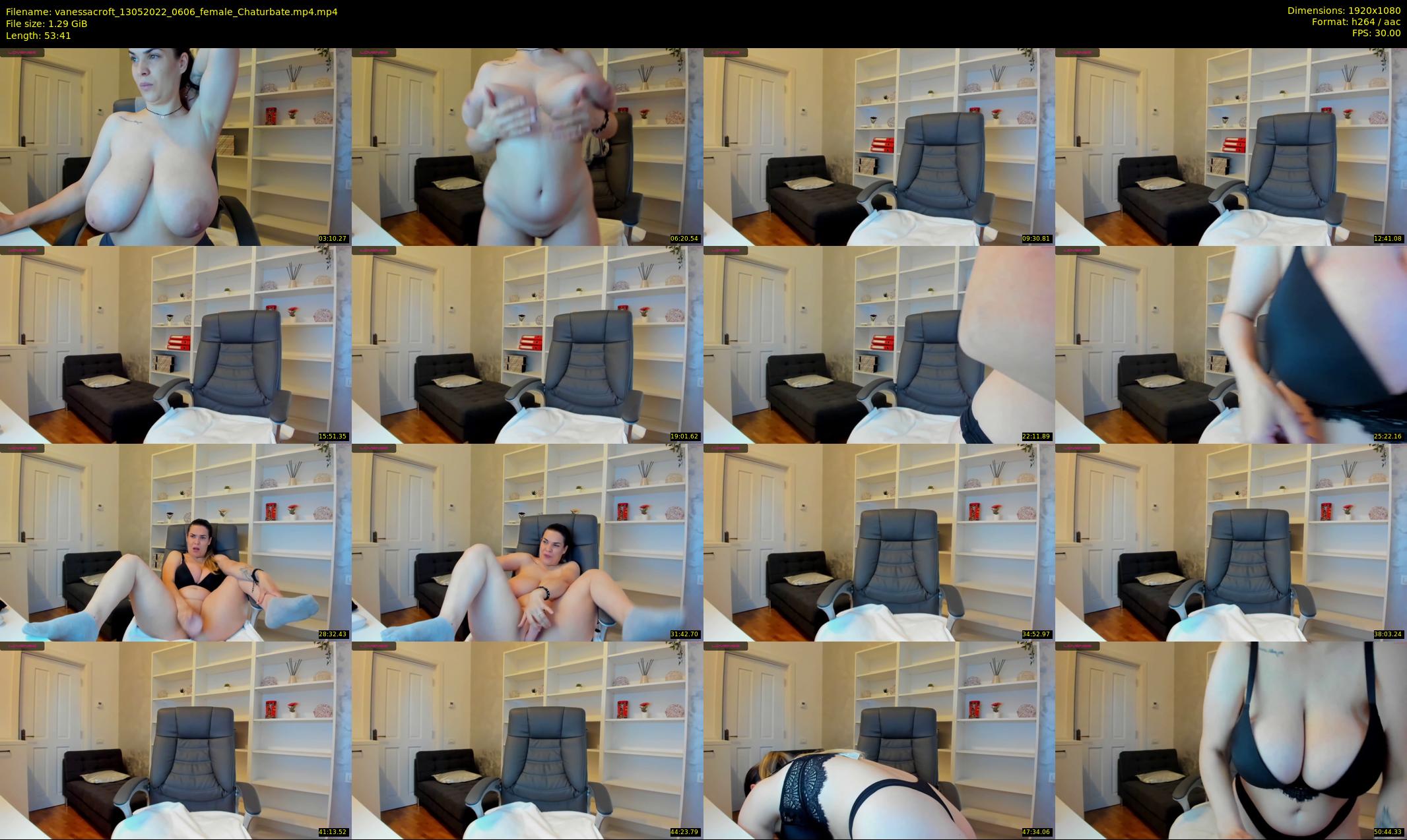 vanessacroft — 54 minute Chaturbate female cam show recording, 1080p, May 13, 2022