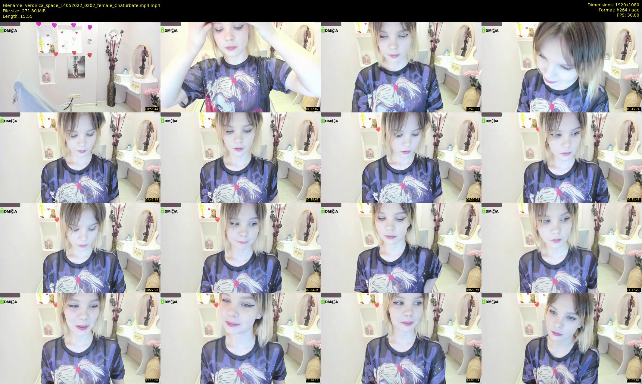 veronica_space — 16 minute Chaturbate female cam show recording, 1080p, May 14, 2022