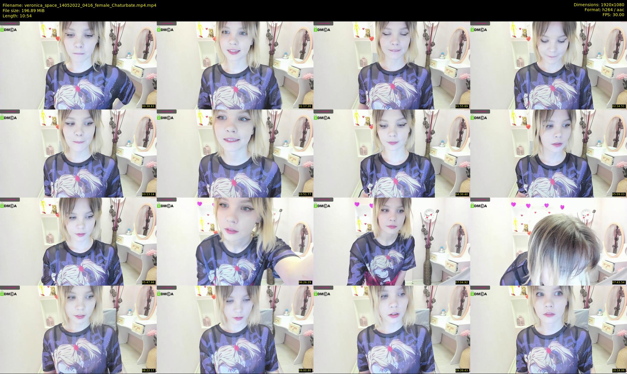 veronica_space — 11 minute Chaturbate female cam show recording, 1080p, May 14, 2022