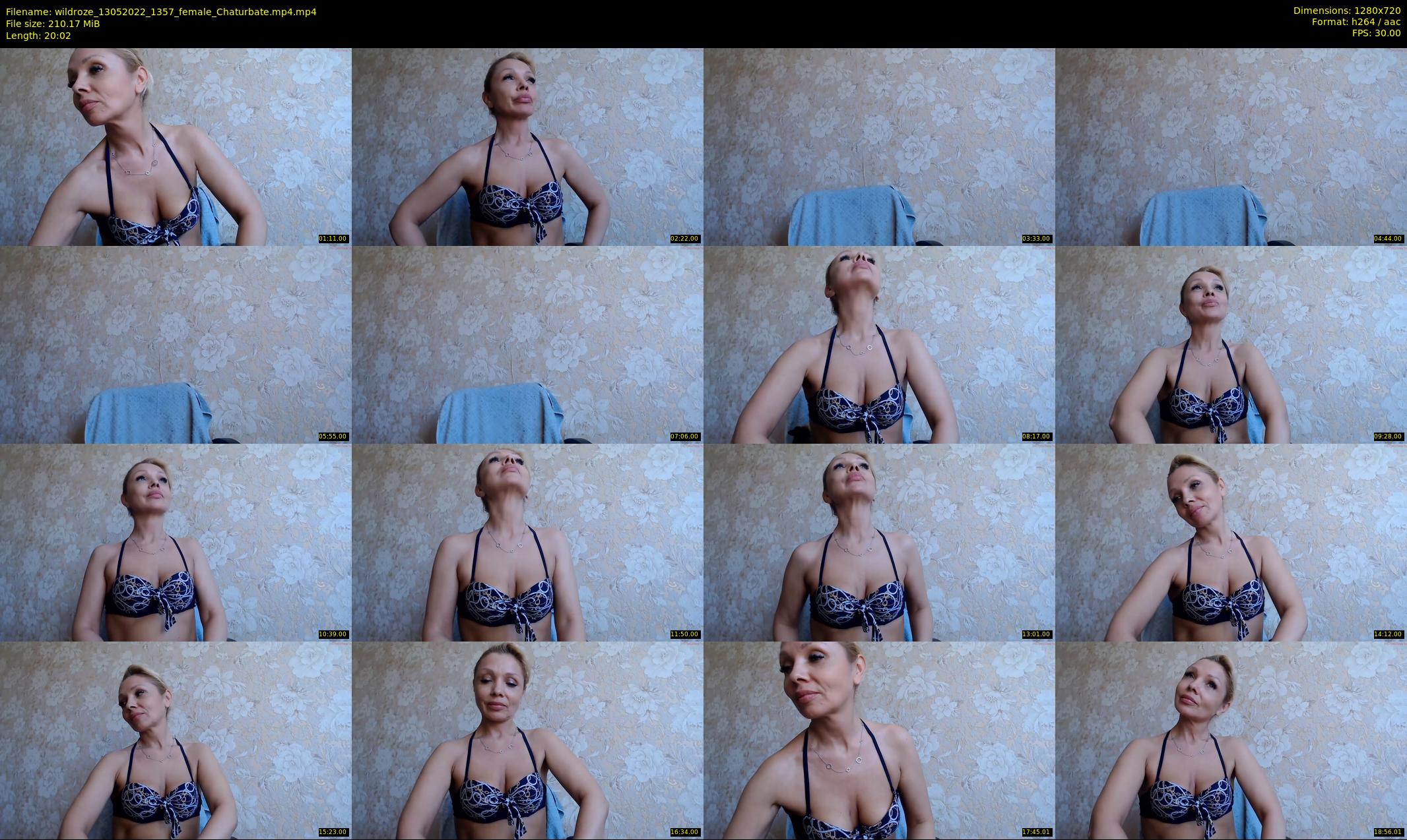 wildroze — 21 minute Chaturbate female cam show recording, 720p, May 13, 2022