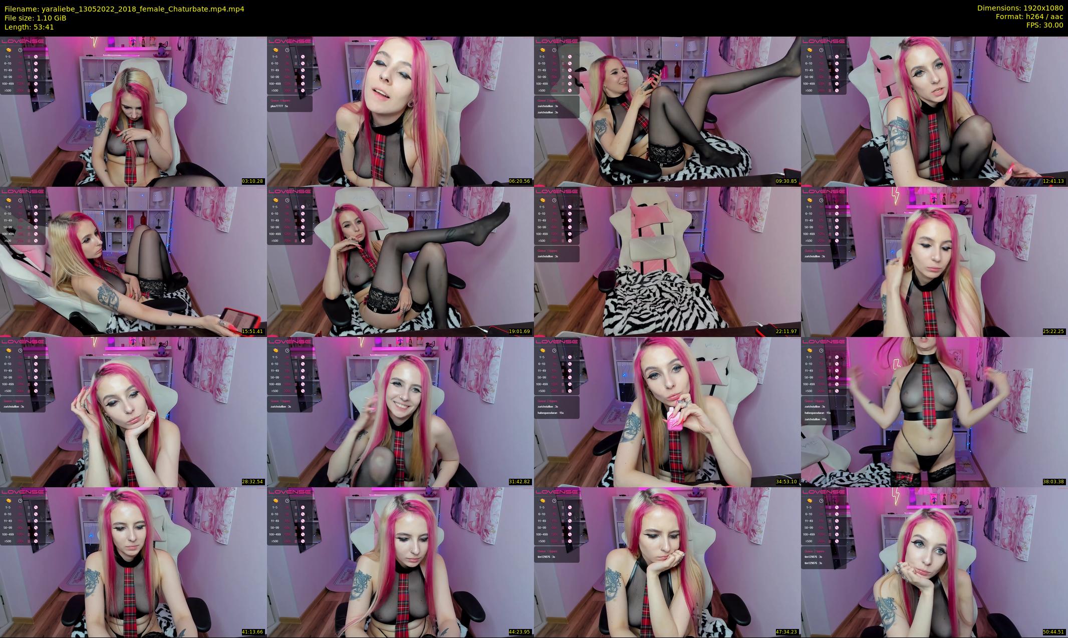 yaraliebe — 54 minute Chaturbate female cam show recording, 1080p, May 13, 2022