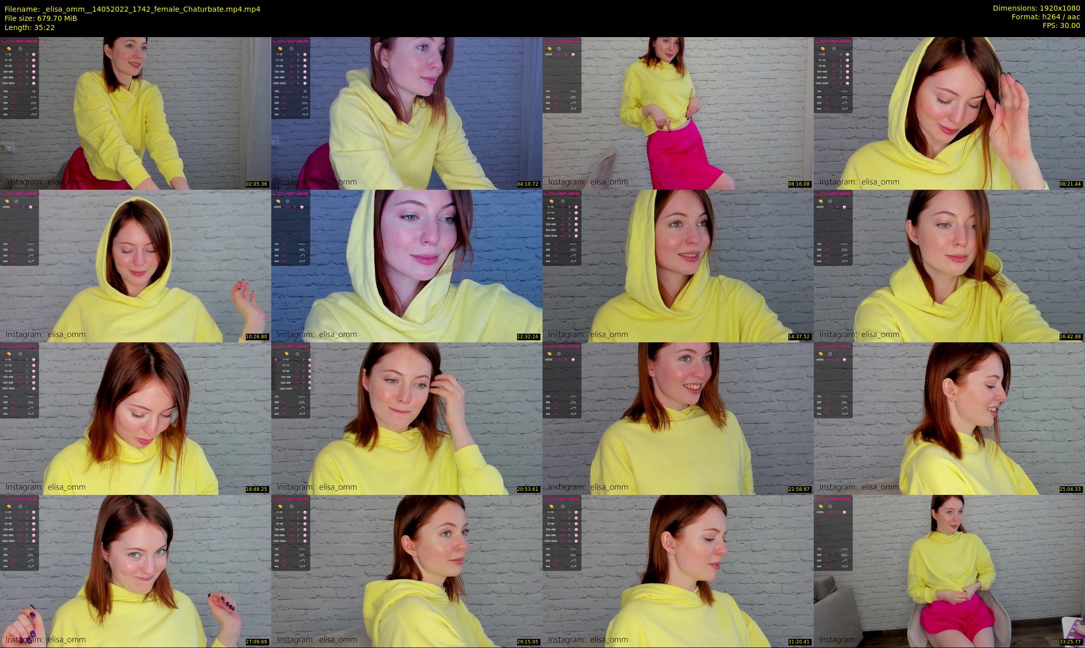 _elisa_omm_ — 36 minute Chaturbate female cam show recording, 1080p, May 14, 2022