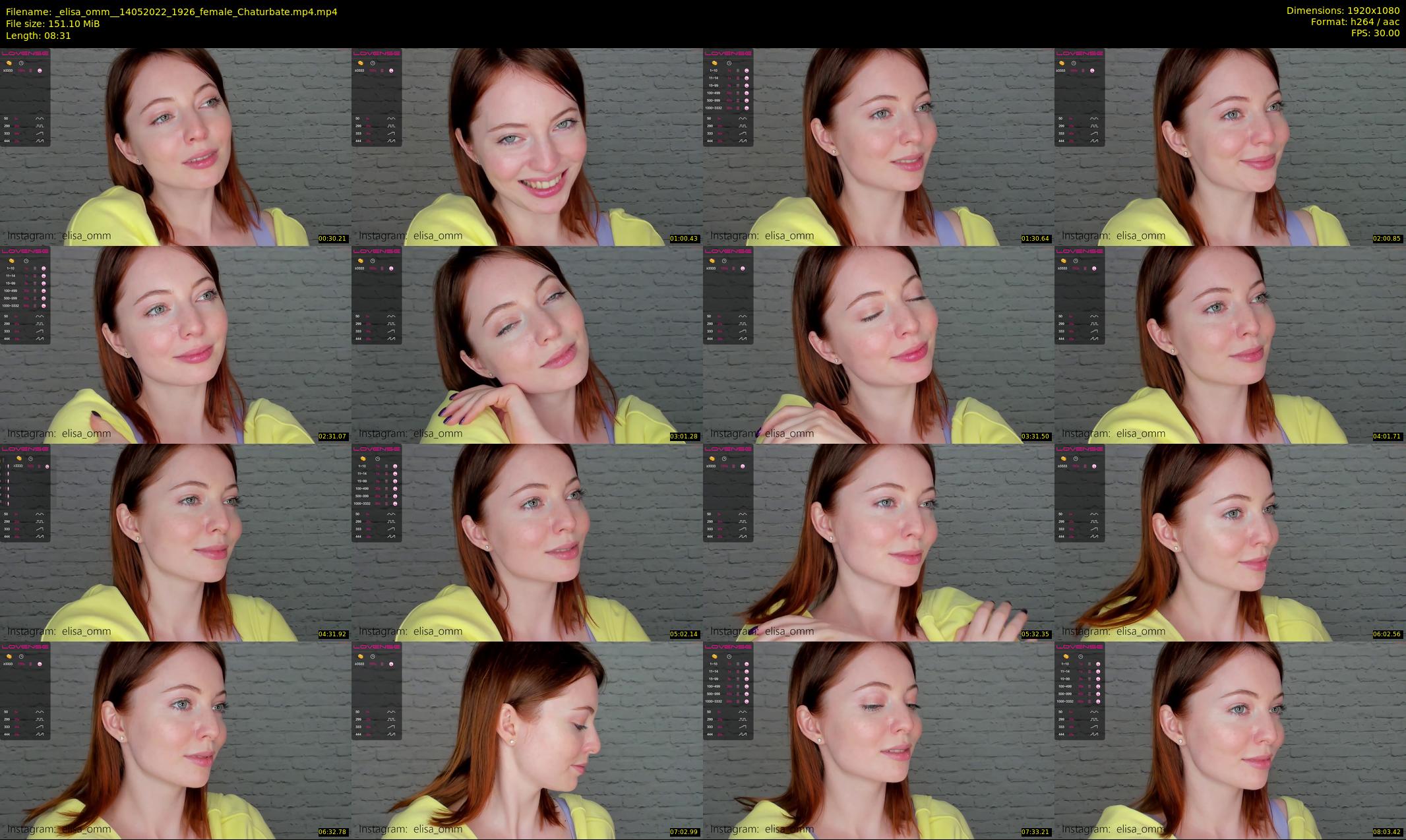 _elisa_omm_ — 9 minute Chaturbate female cam show recording, 1080p, May 14, 2022