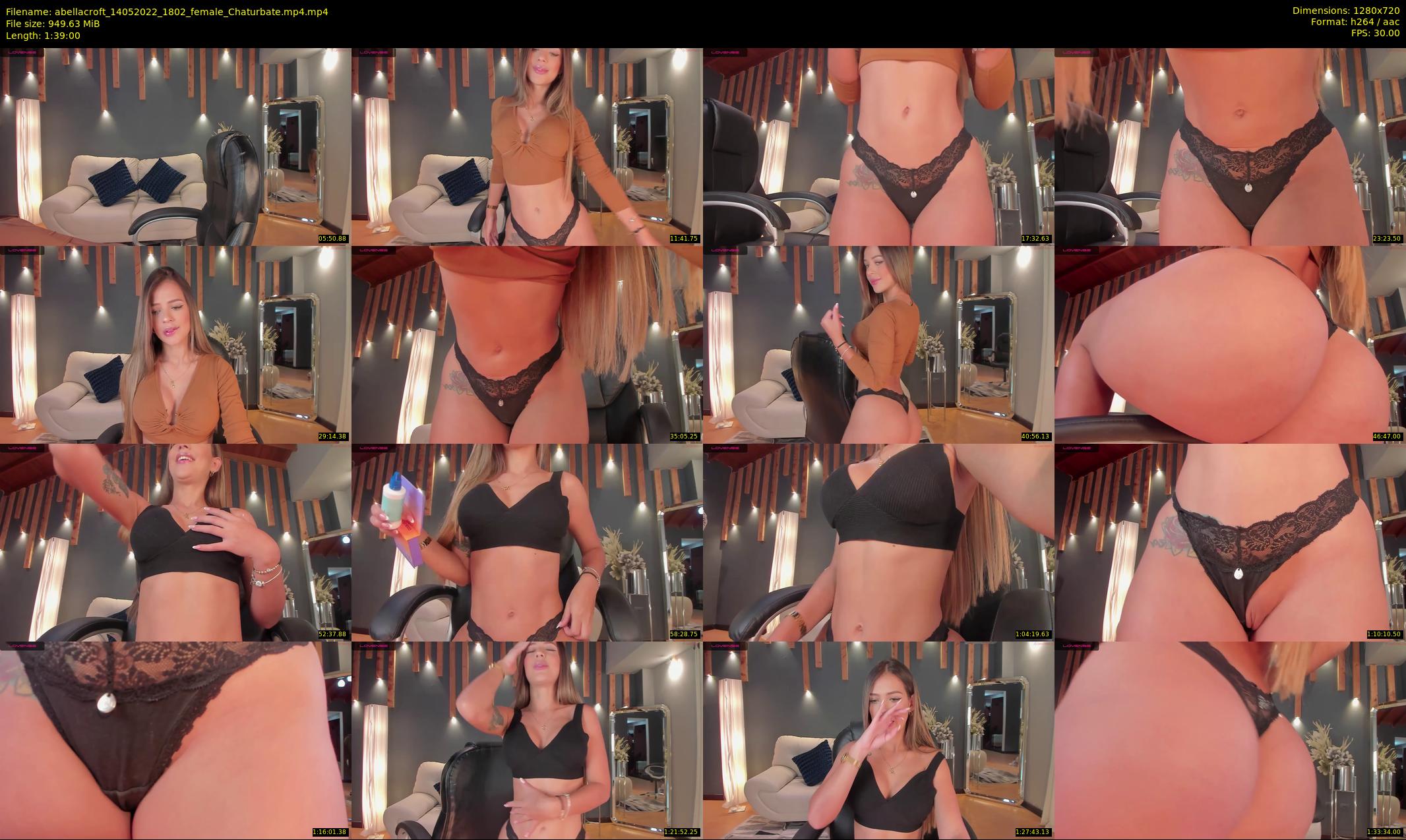 abellacroft — 99 minute Chaturbate female cam show recording, 720p, May 14, 2022
