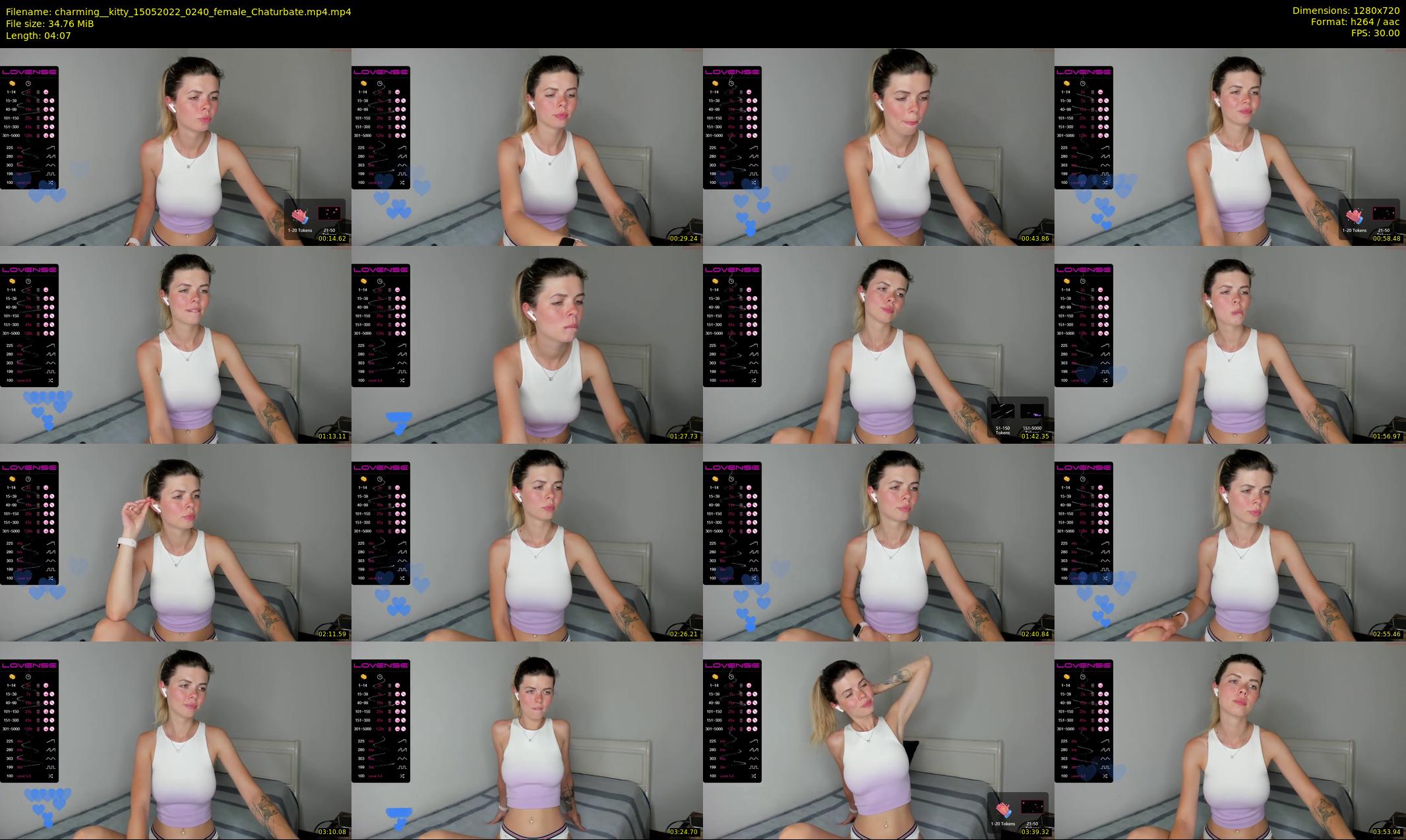 charming__kitty — 5 minute Chaturbate female cam show recording, 720p, May 15, 2022