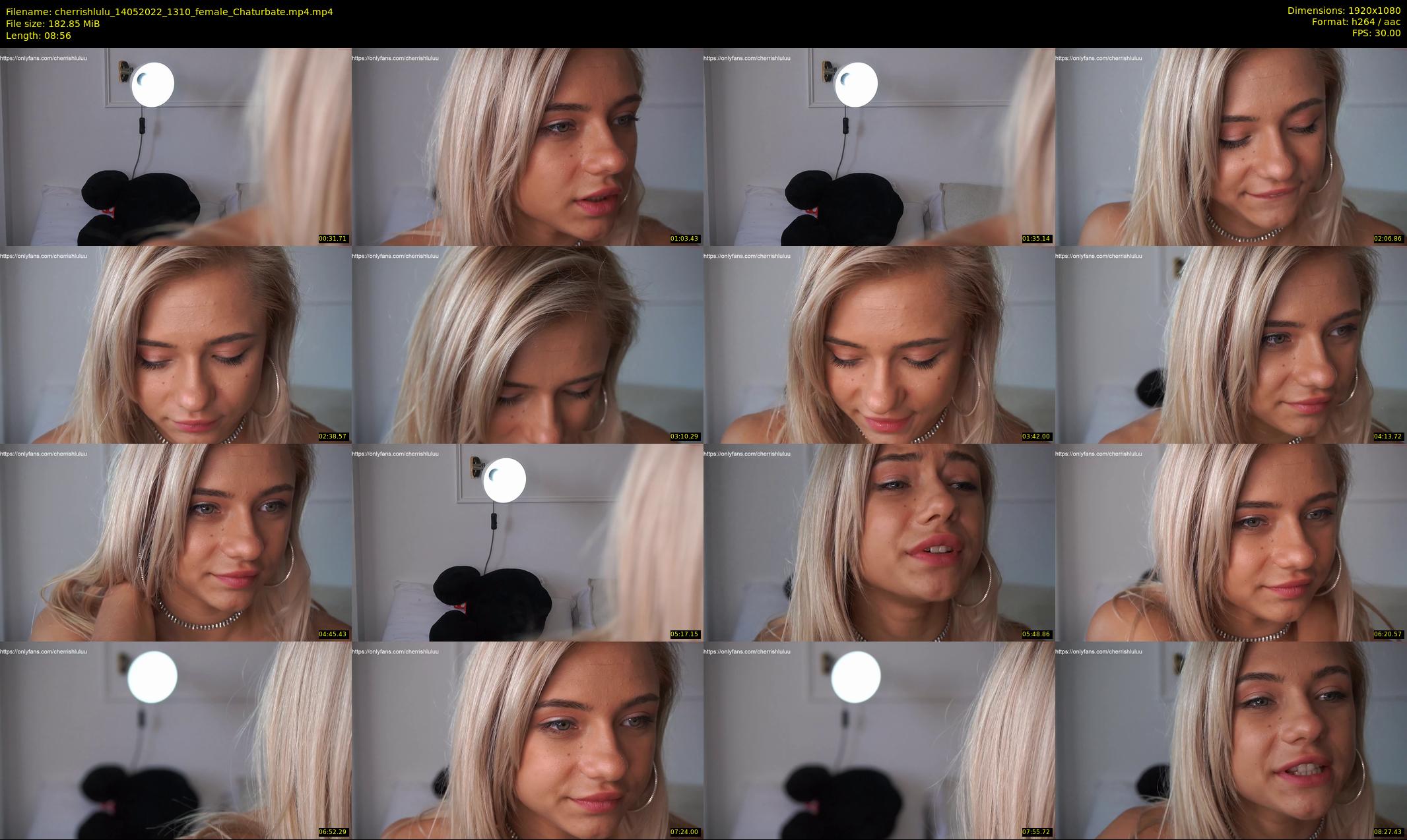 cherrishlulu — 9 minute Chaturbate female cam show recording, 1080p, May 14, 2022