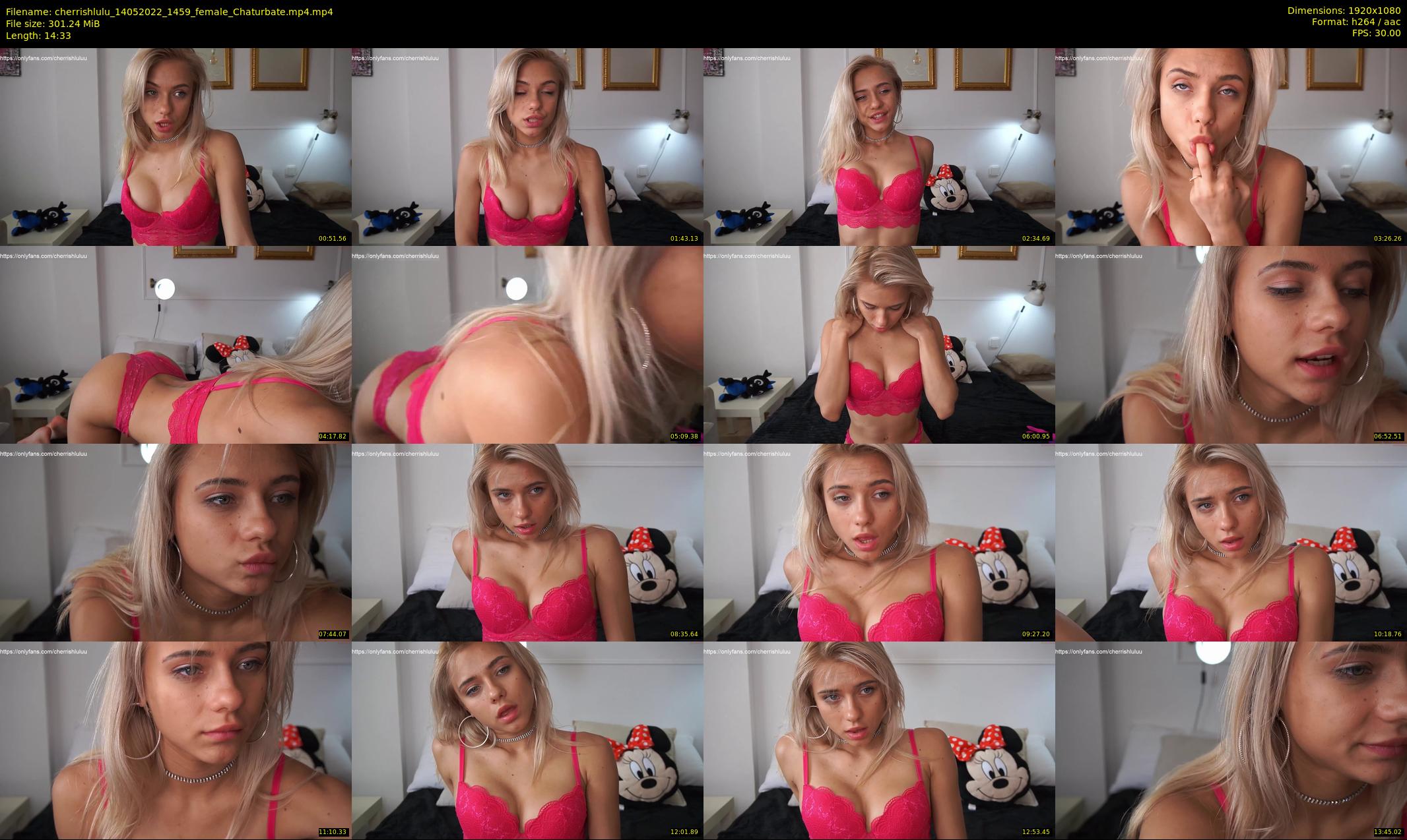 cherrishlulu — 15 minute Chaturbate female cam show recording, 1080p, May 14, 2022