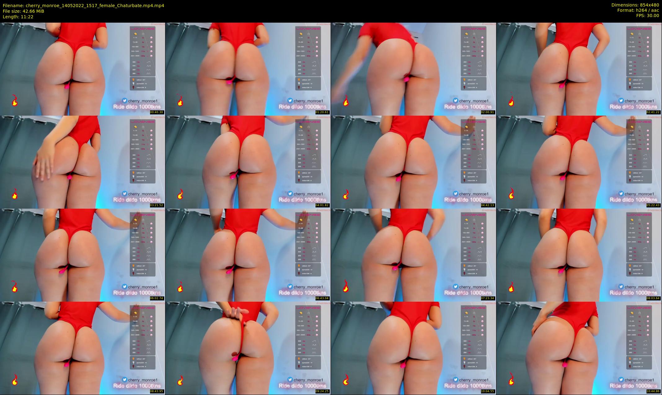 cherry_monroe — 12 minute Chaturbate female cam show recording, 480p, May 14, 2022