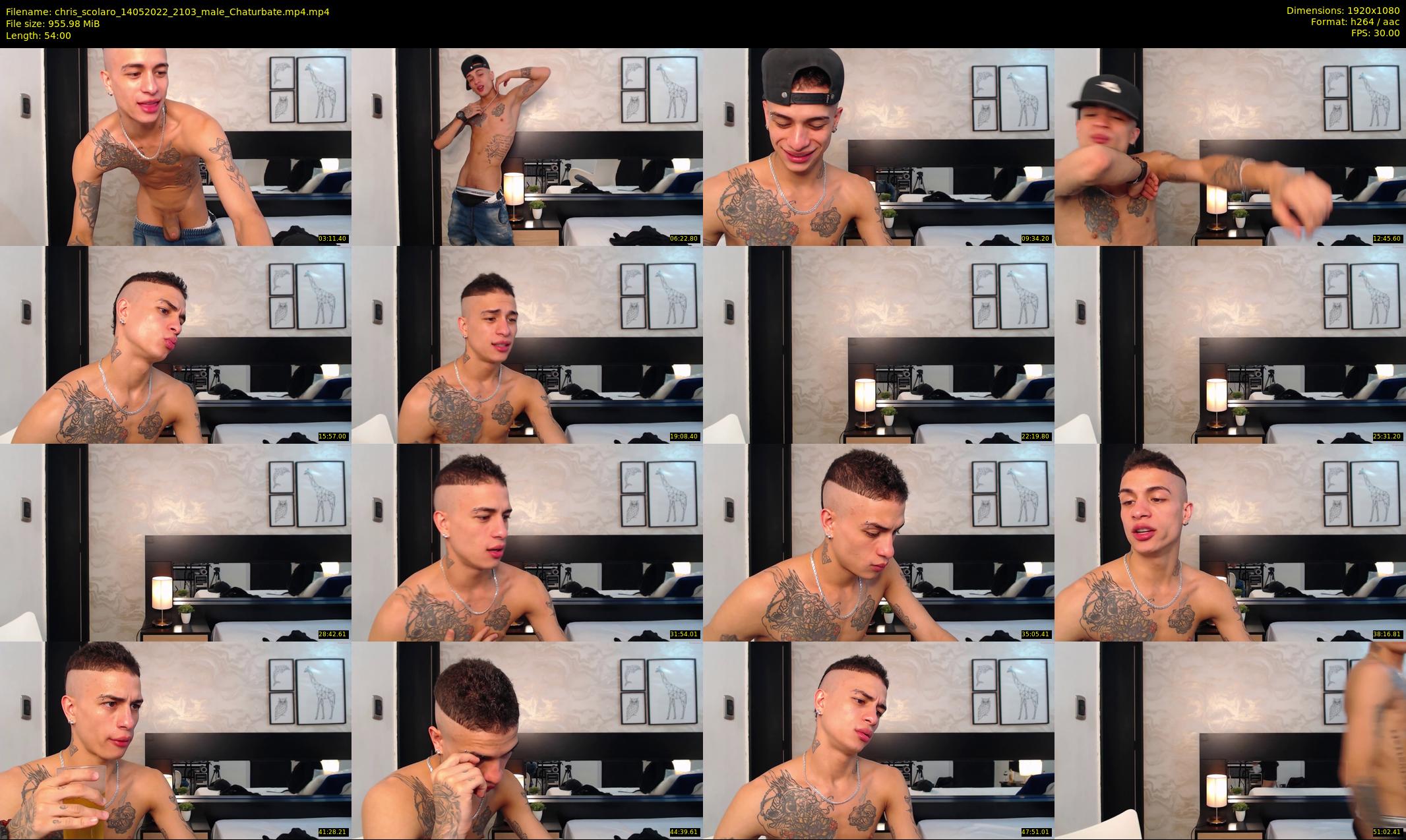 chris_scolaro — 54 minute Chaturbate male cam show recording, 1080p, May 14, 2022
