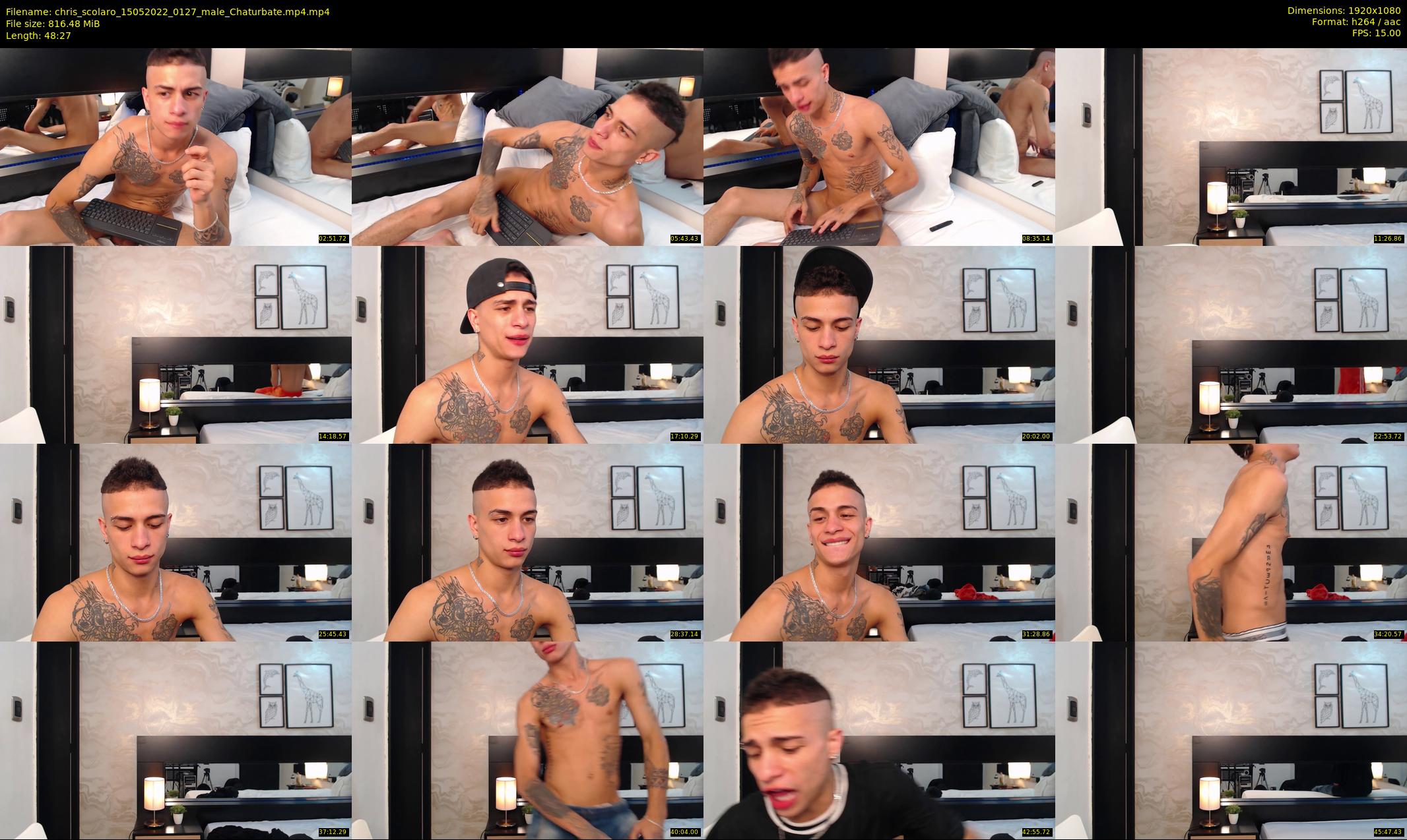 chris_scolaro — 49 minute Chaturbate male cam show recording, 1080p, May 15, 2022