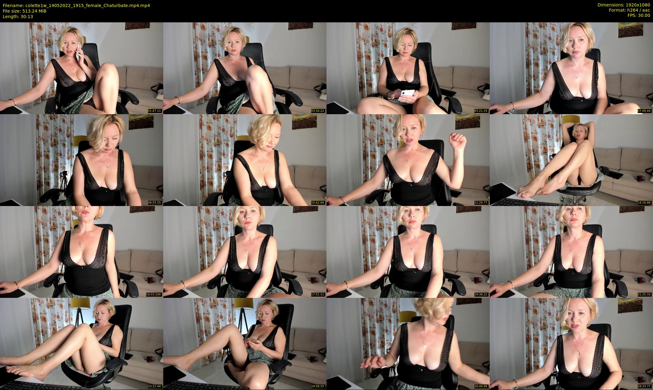 colette1w — 31 minute Chaturbate female cam show recording, 1080p, May 14, 2022