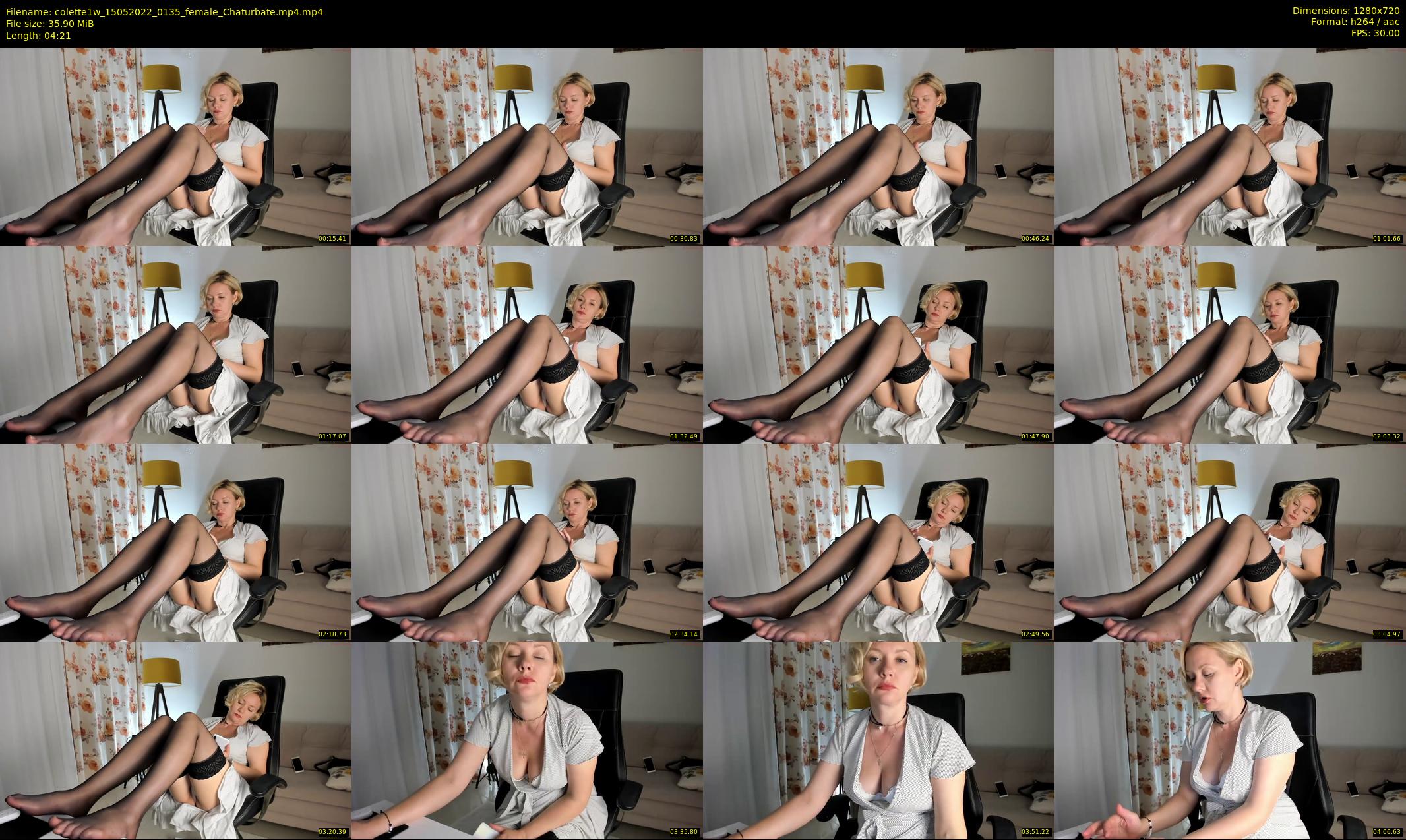 colette1w — 5 minute Chaturbate female cam show recording, 720p, May 15, 2022
