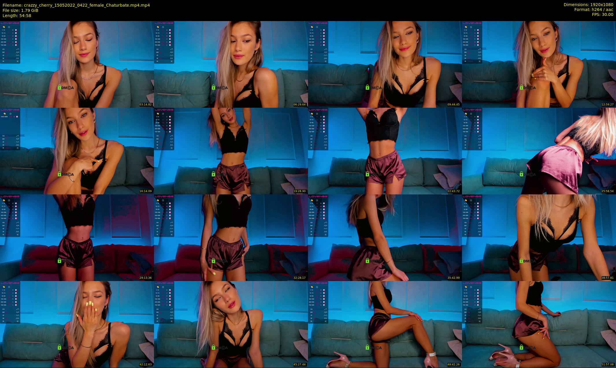 crazzy_cherry — 55 minute Chaturbate female cam show recording, 1080p, May 15, 2022