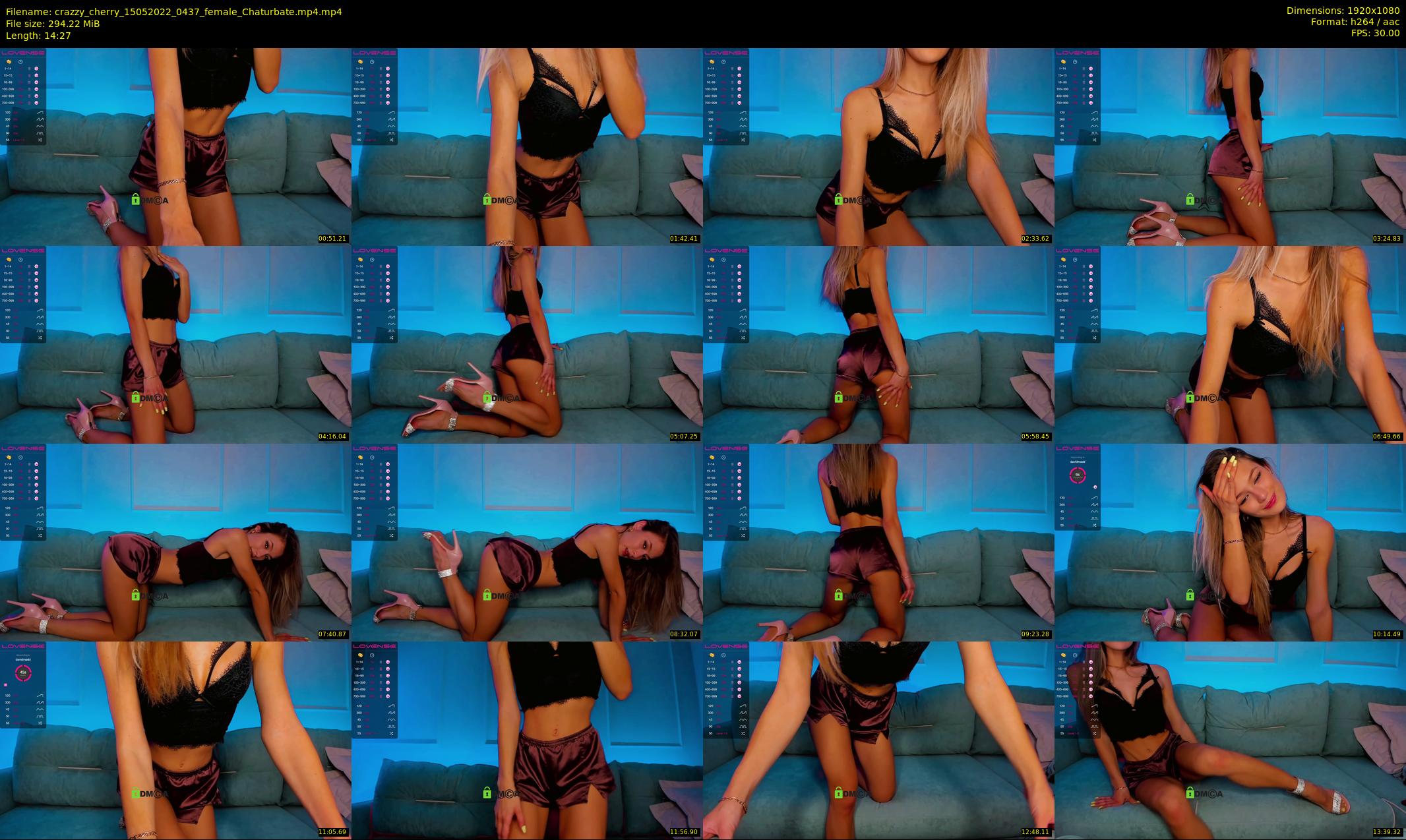 crazzy_cherry — 15 minute Chaturbate female cam show recording, 1080p, May 15, 2022