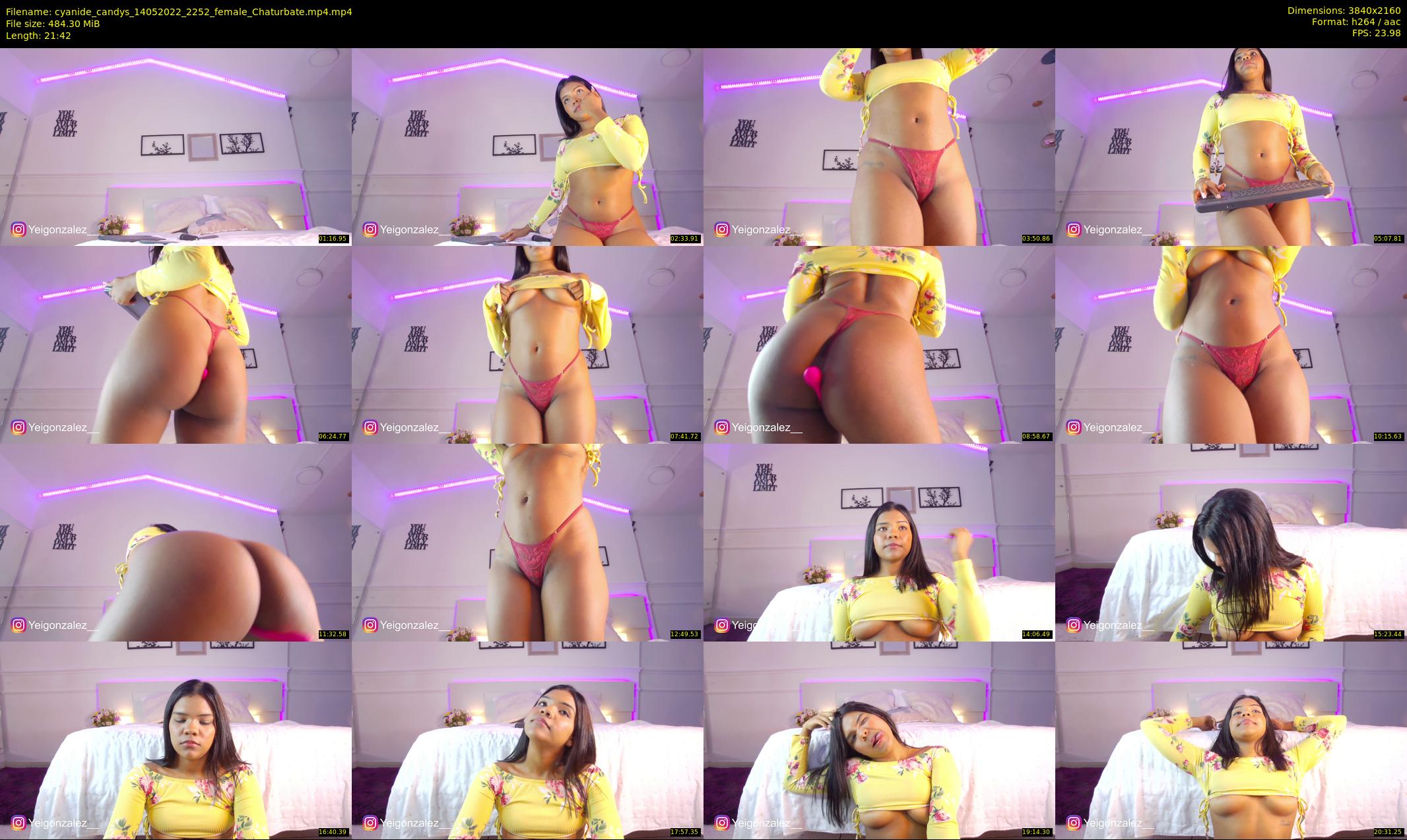 cyanide_candys — 22 minute Chaturbate female cam show recording, 4K, May 14, 2022