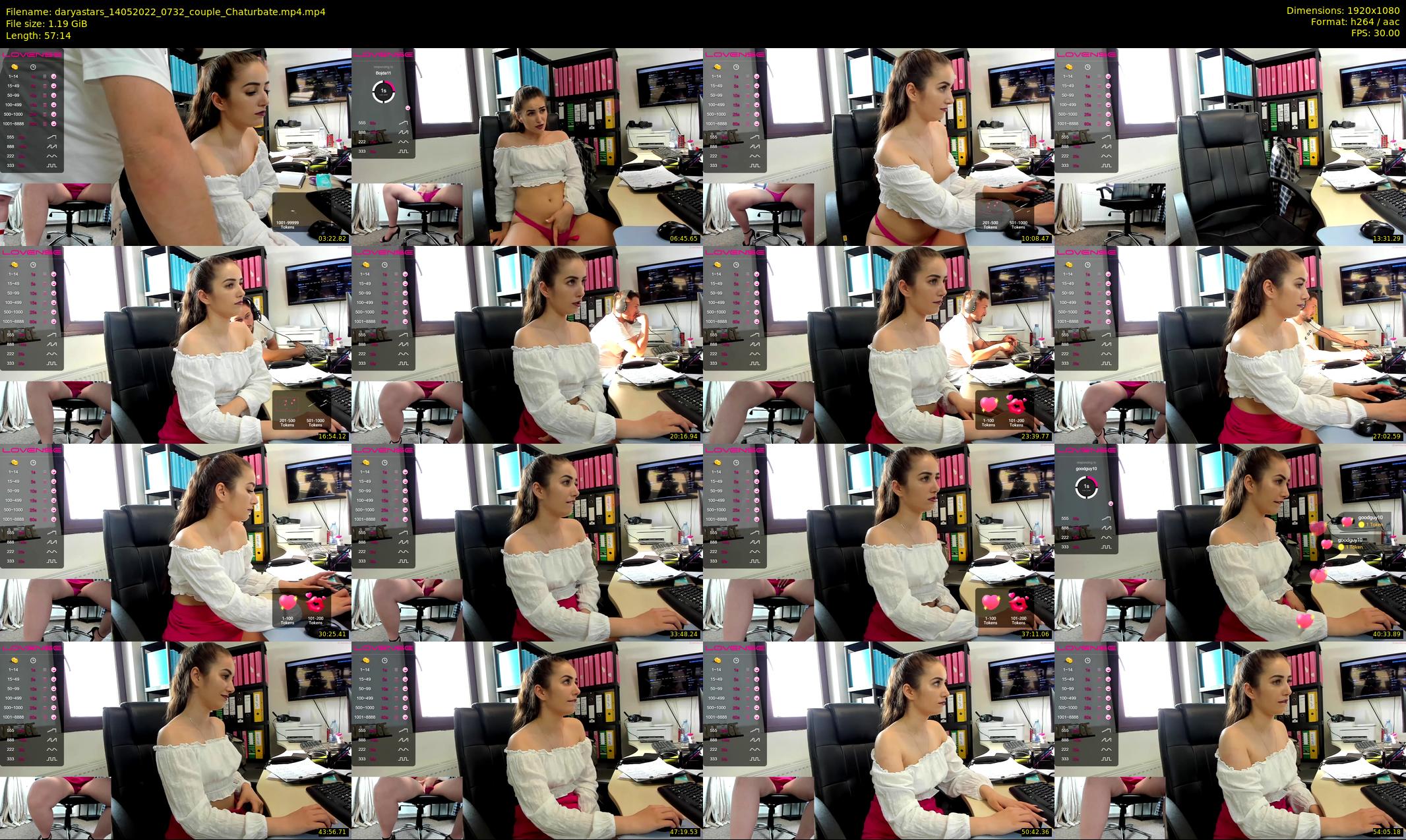 daryastars — 58 minute Chaturbate couple cam show recording, 1080p, May 14, 2022