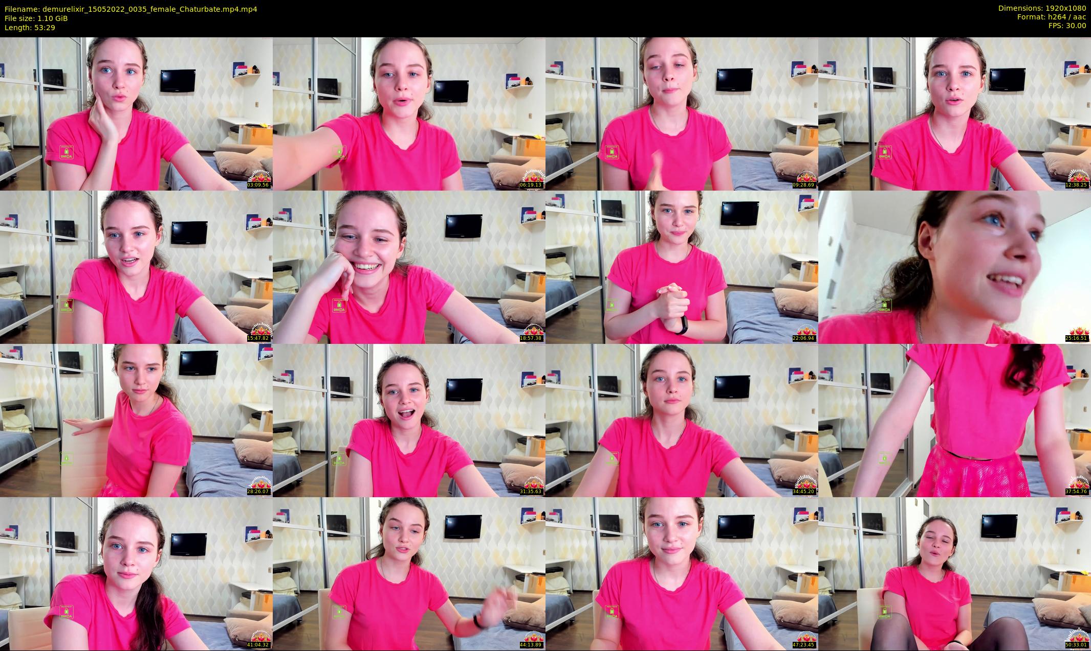 demurelixir — 54 minute Chaturbate female cam show recording, 1080p, May 15, 2022