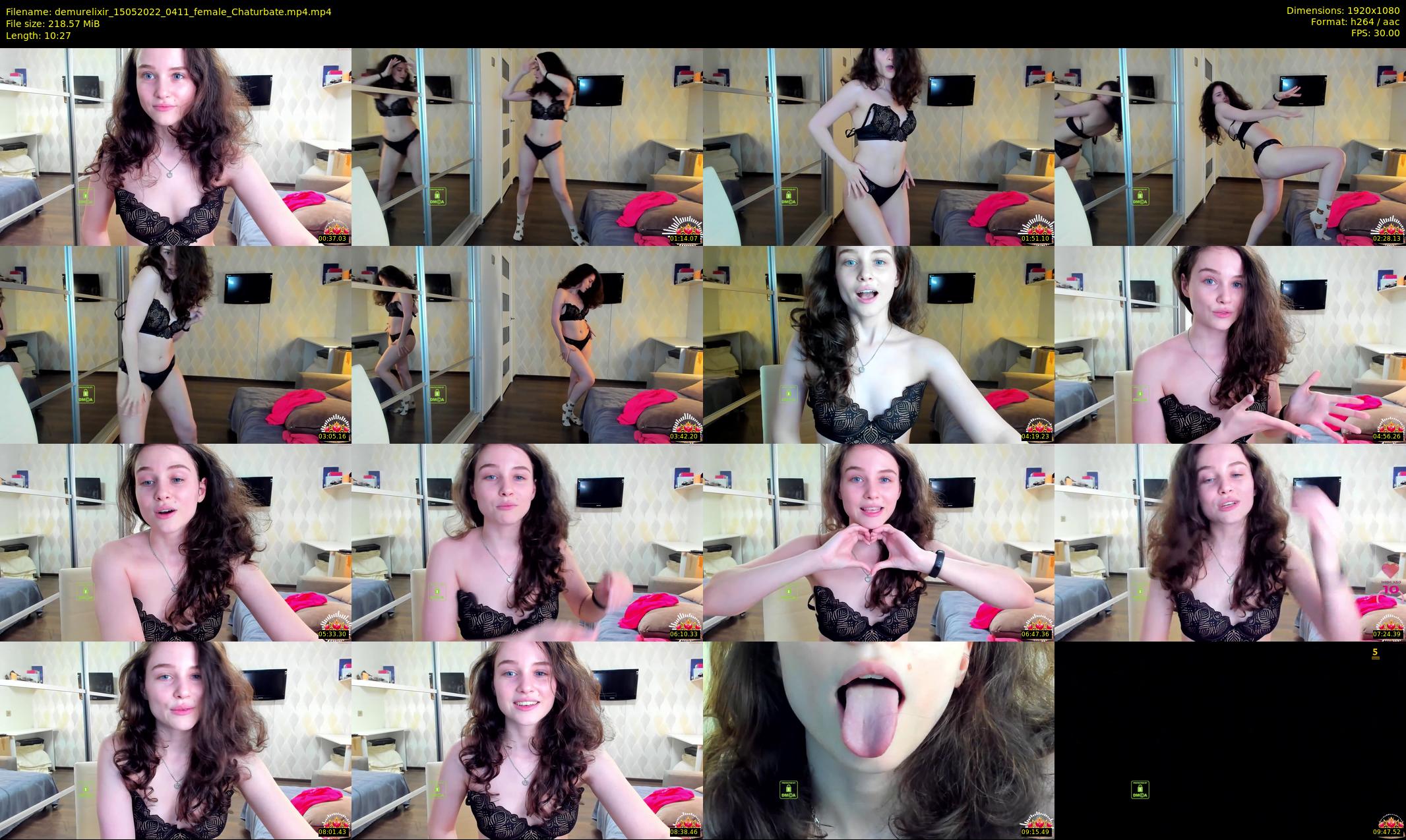 demurelixir — 11 minute Chaturbate female cam show recording, 1080p, May 15, 2022