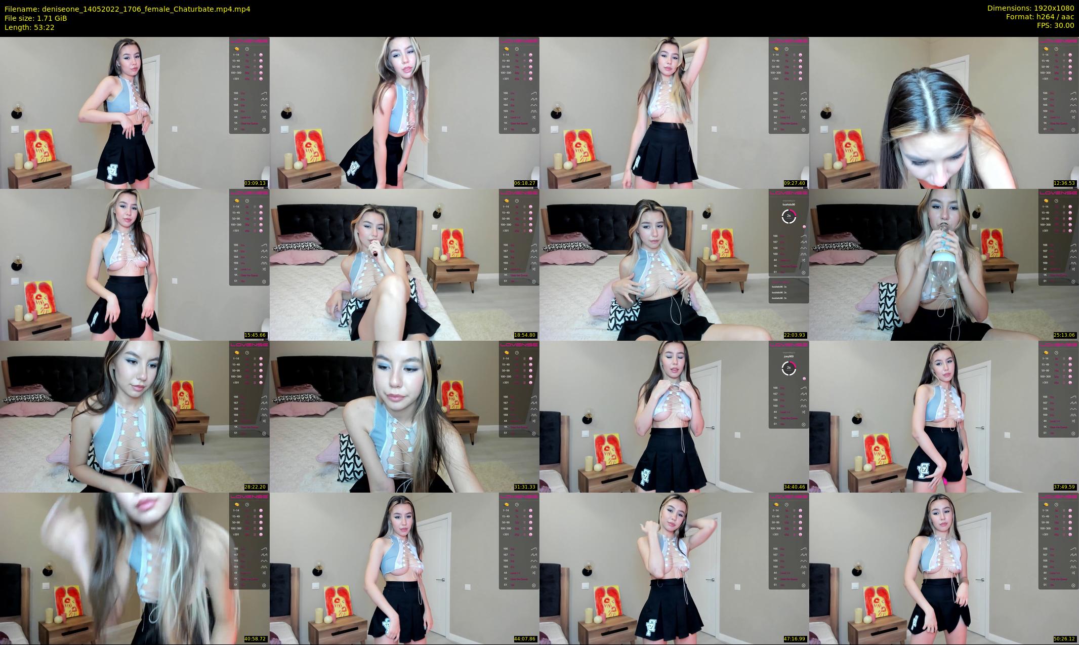deniseone — 54 minute Chaturbate female cam show recording, 1080p, May 14, 2022