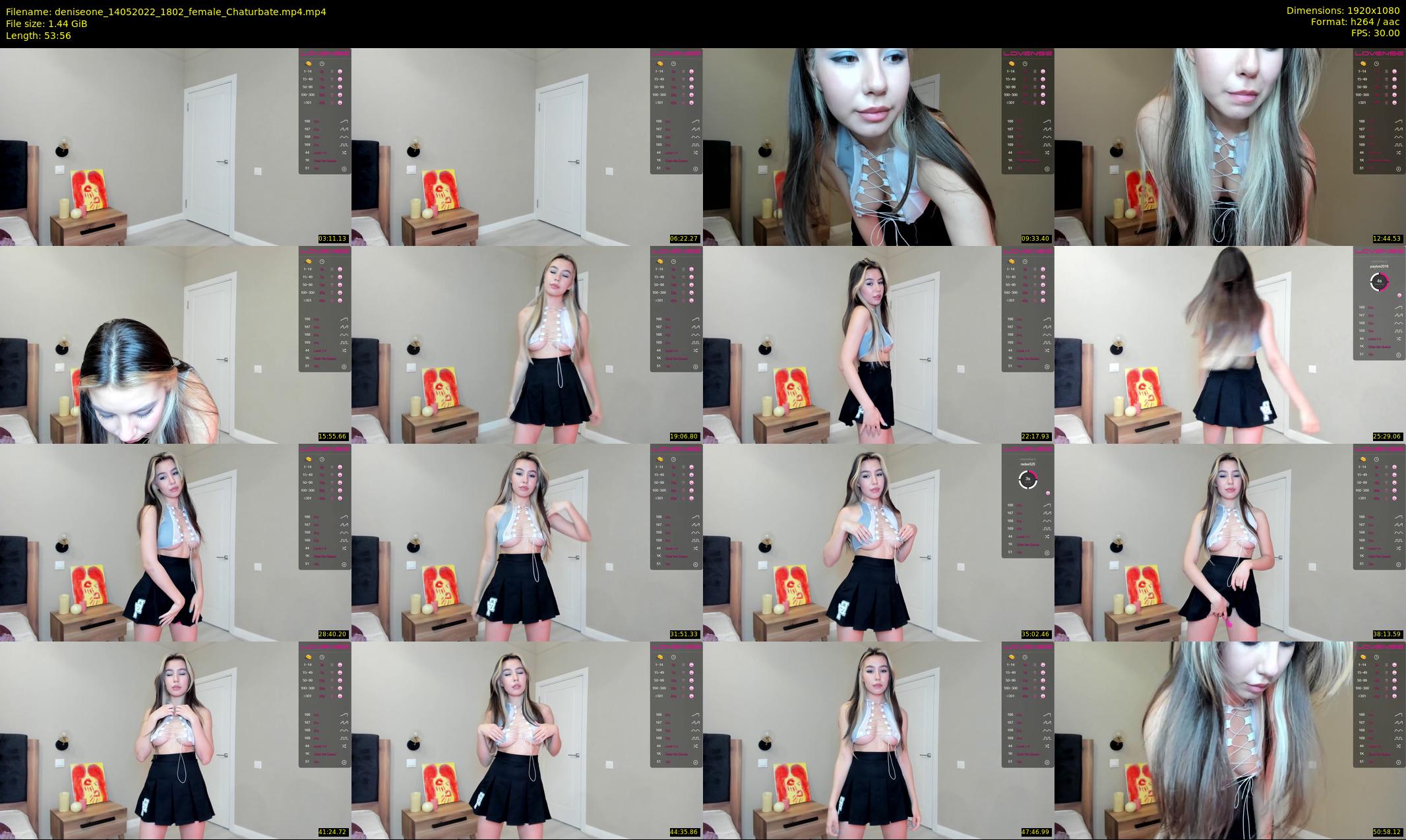 deniseone — 54 minute Chaturbate female cam show recording, 1080p, May 14, 2022
