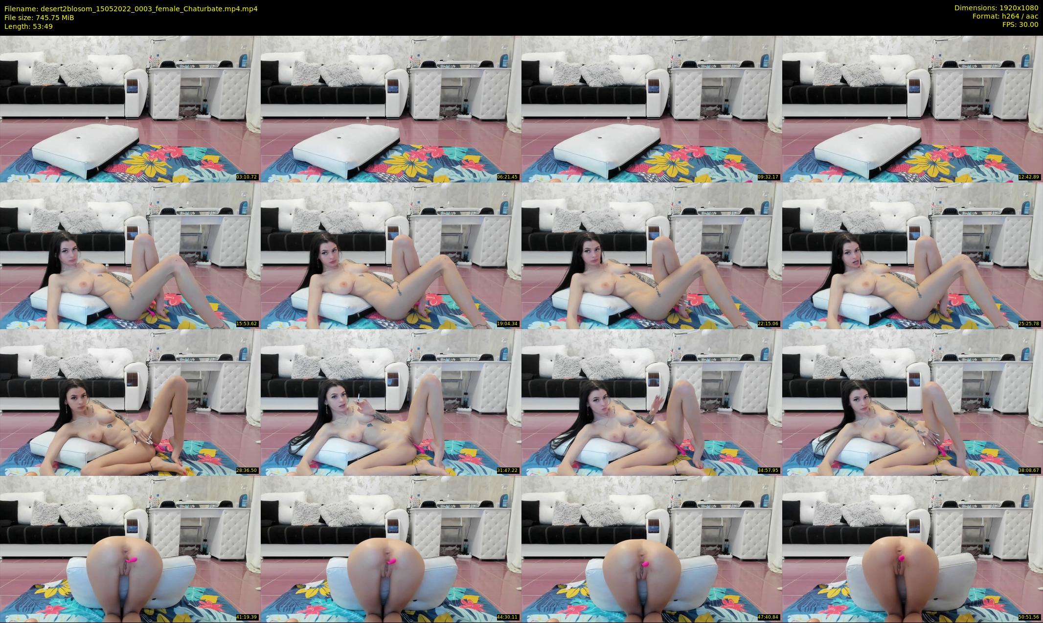 desert2blosom — 54 minute Chaturbate female cam show recording, 1080p, May 15, 2022