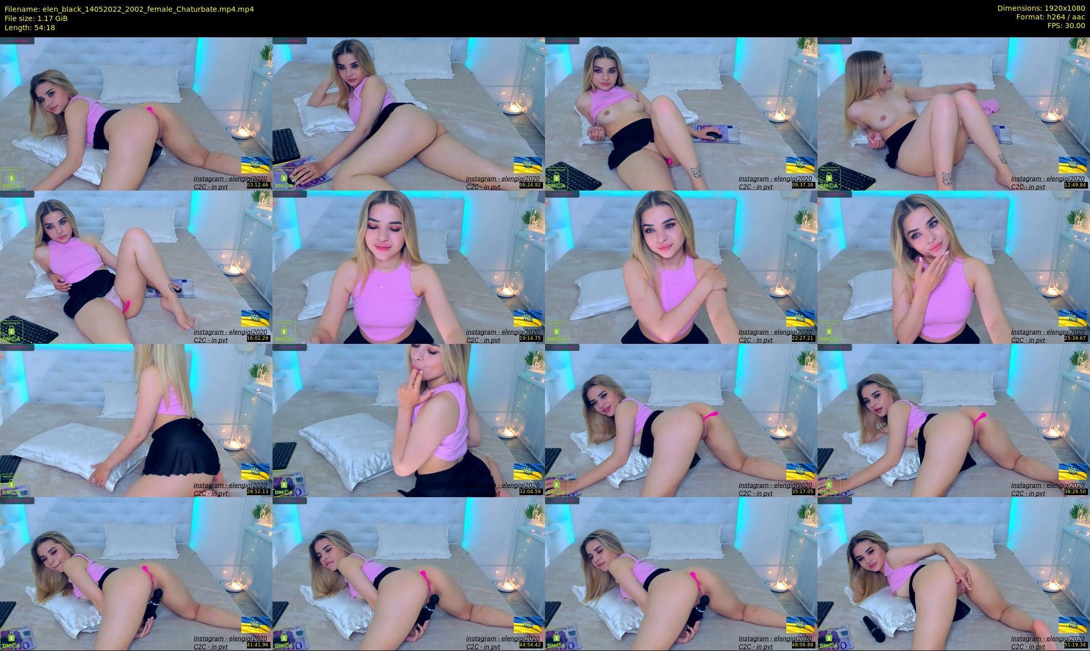 elen_black — 55 minute Chaturbate female cam show recording, 1080p, May 14, 2022
